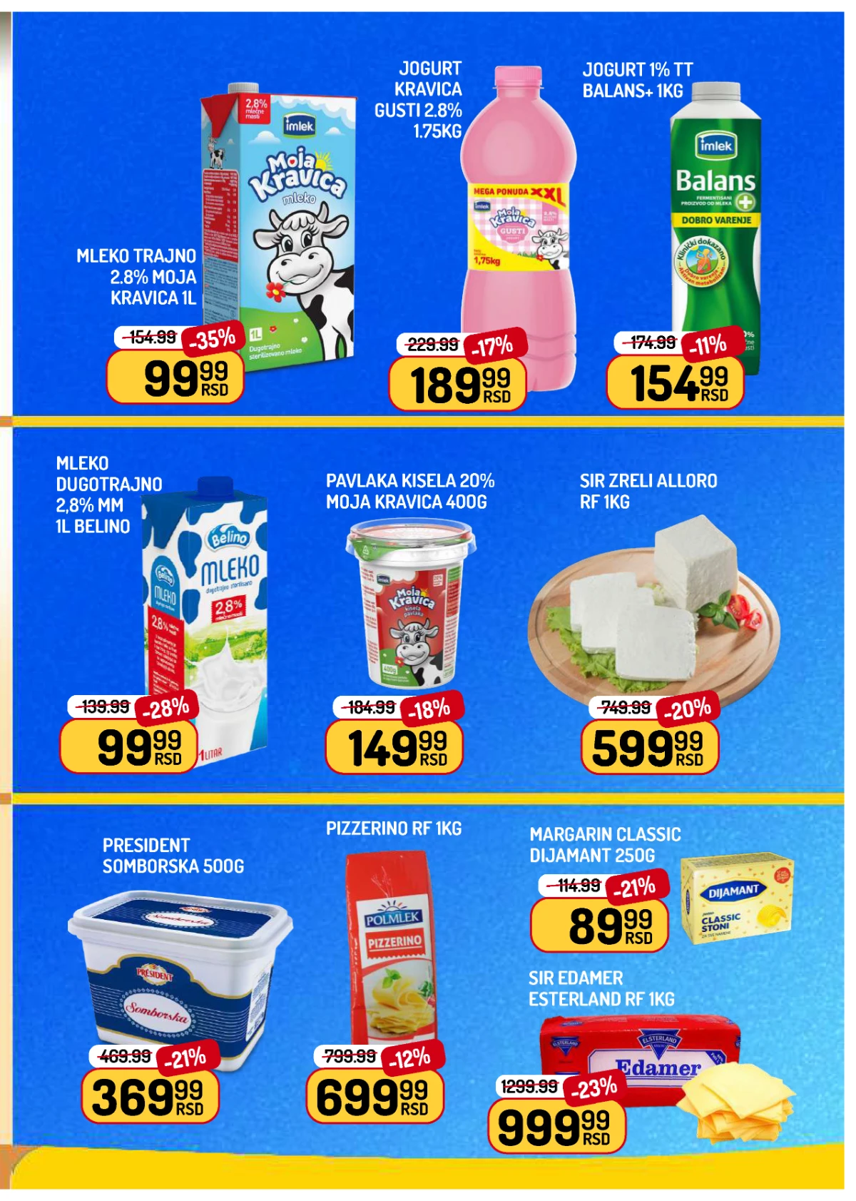 Aman akcija mleko, jogurt, sirevi i mlečni proizvodi od 26.06. do 02.07.2026