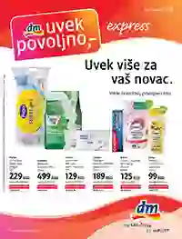 DM Express sniženja katalog – proizvodi za negu i higijenu na akciji do 30.04.2026