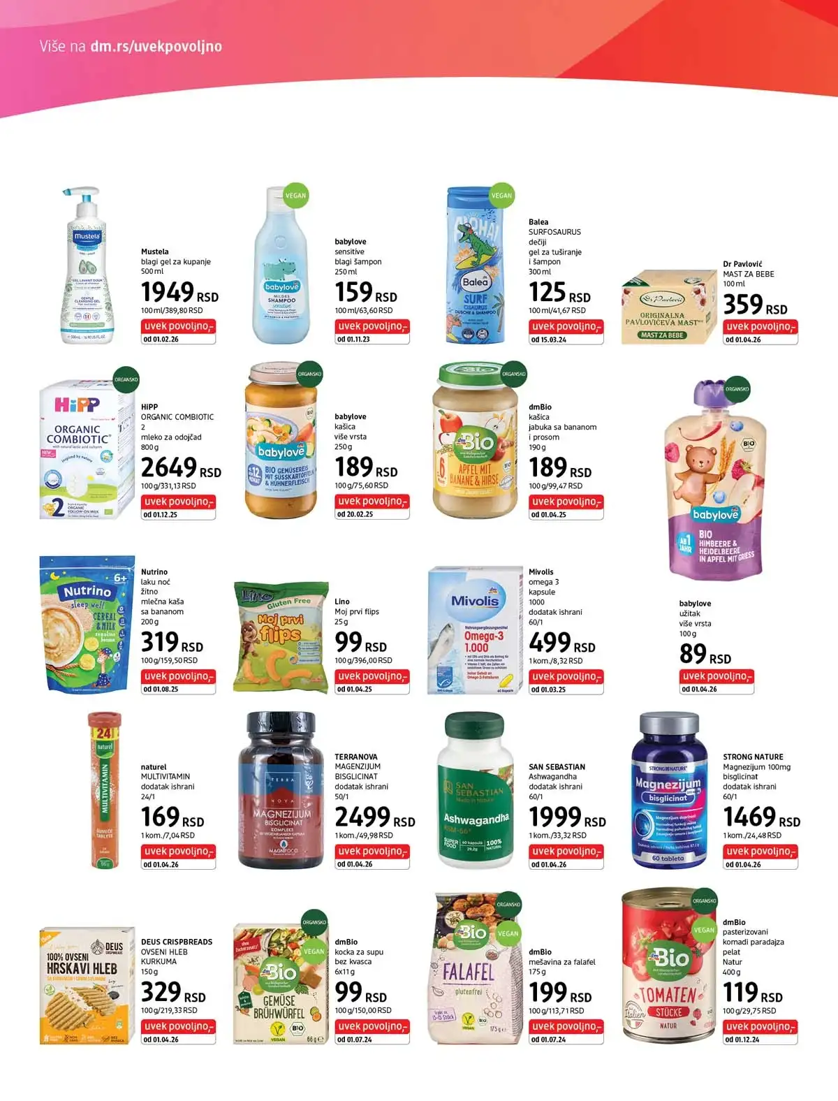 DM katalog sniženja – proizvodi za svakodnevnu negu i lepotu