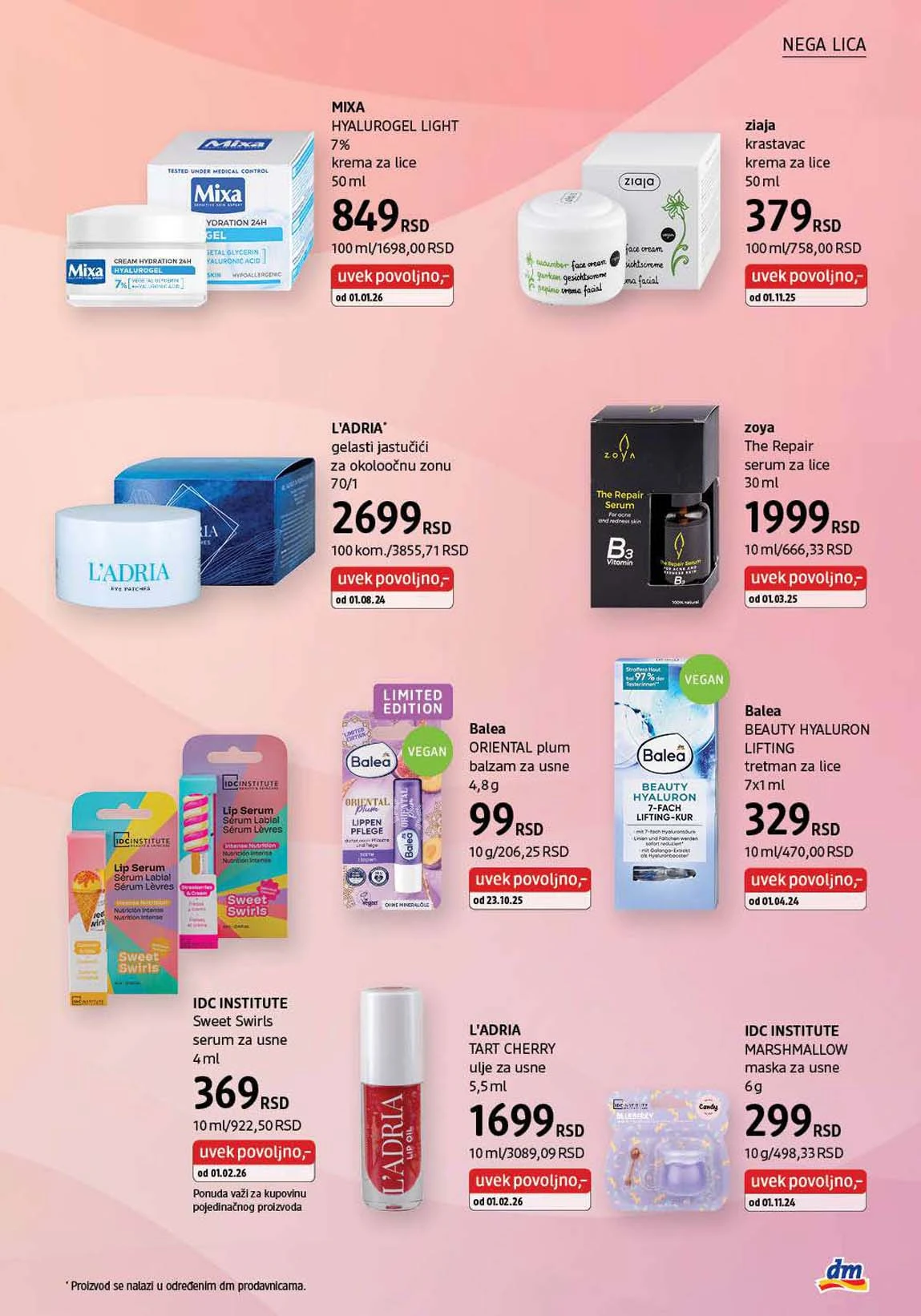 dm katalog akcija Srbija popusti na kozmetiku i negu do 28. februara 2026 – strana 7
