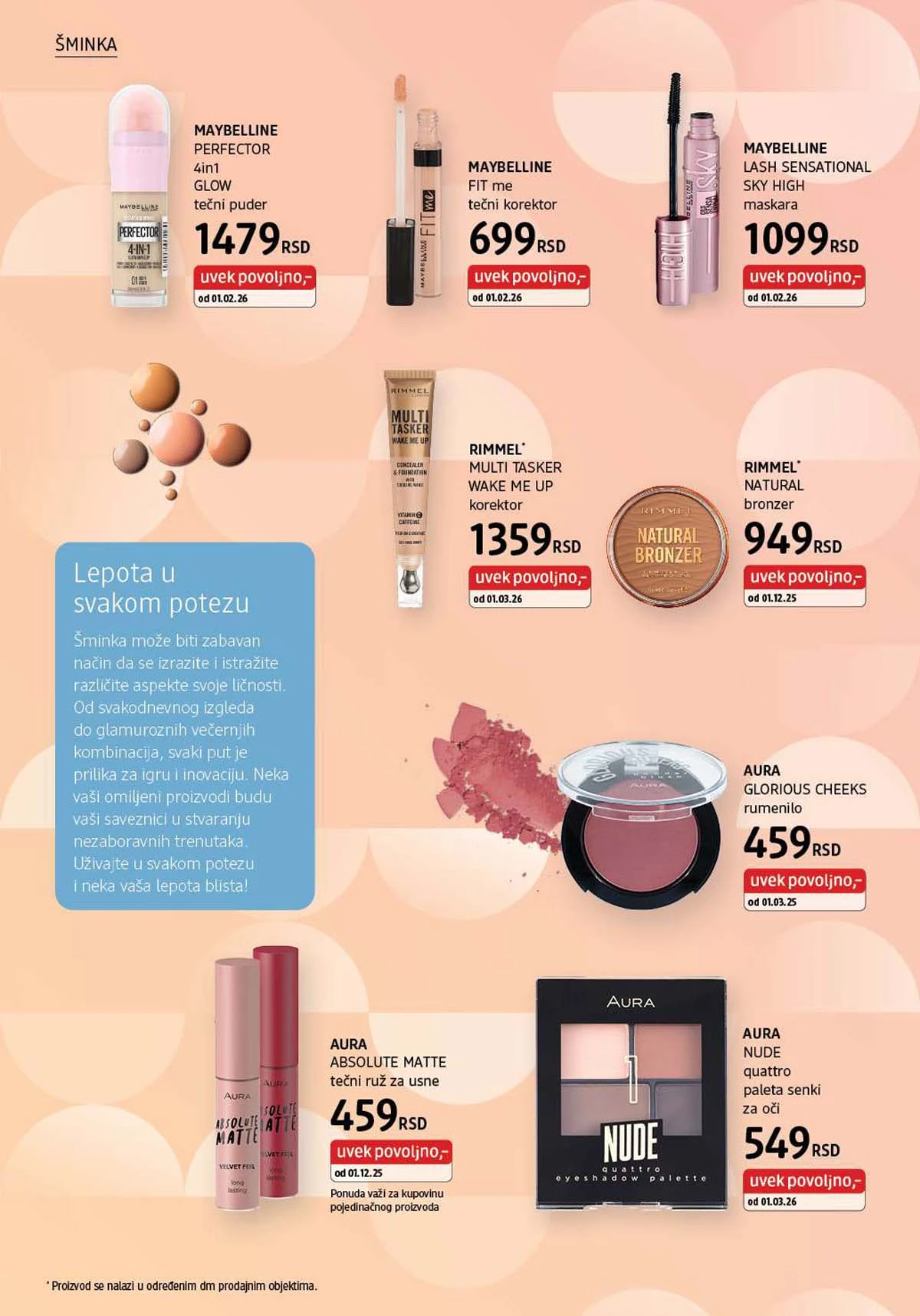 dm katalog akcija – kozmetika i nega Srbija mart 2026 – strana 10 dm katalog akcija Srbija popusti na kozmetiku i negu do 31. marta 2026. – strana 10