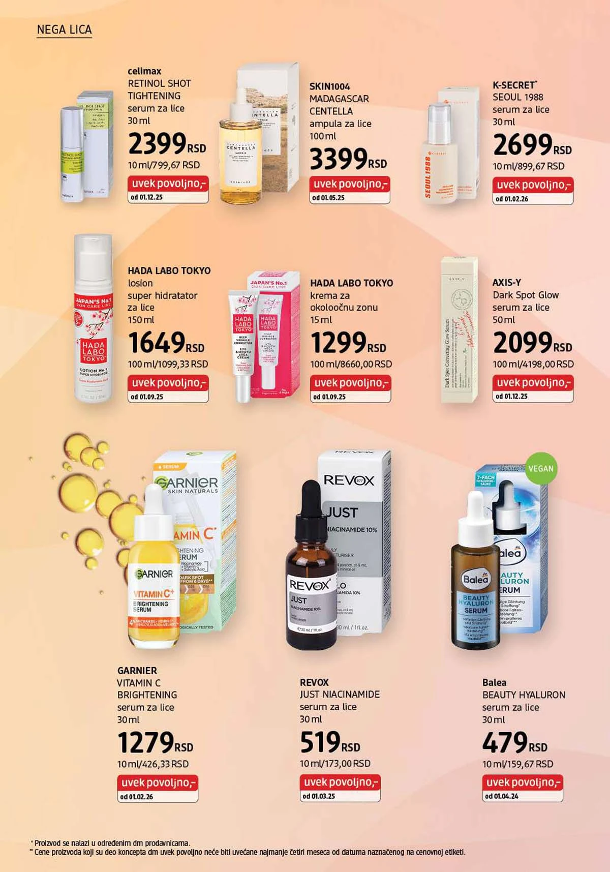 dm katalog akcija – kozmetika i nega Srbija mart 2026 – strana 16 dm katalog akcija Srbija popusti na kozmetiku i negu do 31. marta 2026. – strana 16