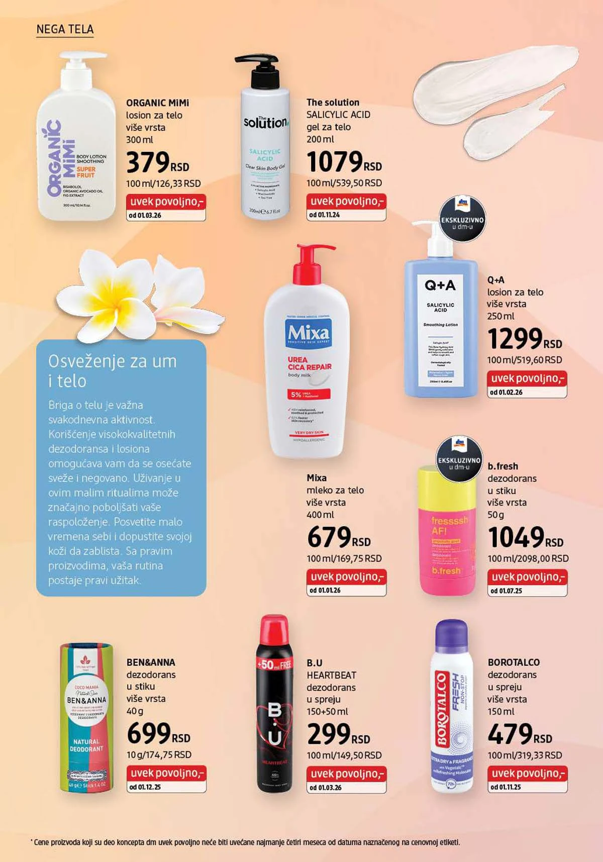 dm katalog akcija – kozmetika i nega Srbija mart 2026 – strana 28 dm katalog akcija Srbija popusti na kozmetiku i negu do 31. marta 2026. – strana 28