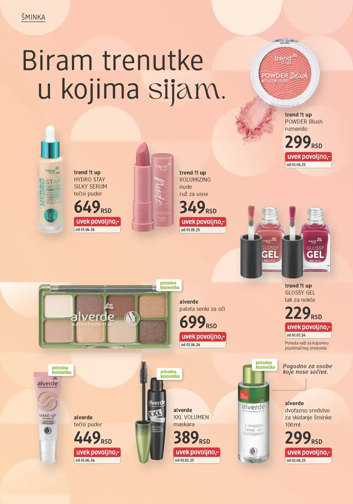 dm katalog akcija Srbija popusti na kozmetiku i negu do 30. aprila 2026. – strana 6