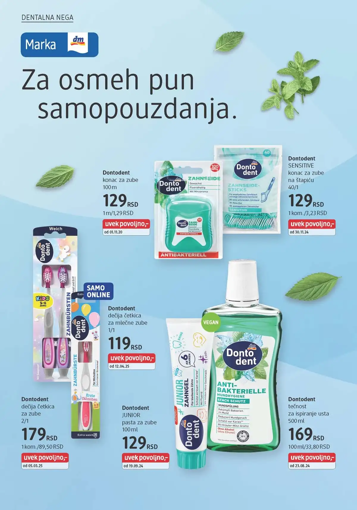 dm katalog akcija Srbija popusti na kozmetiku i negu do 30. aprila 2026. – strana 18