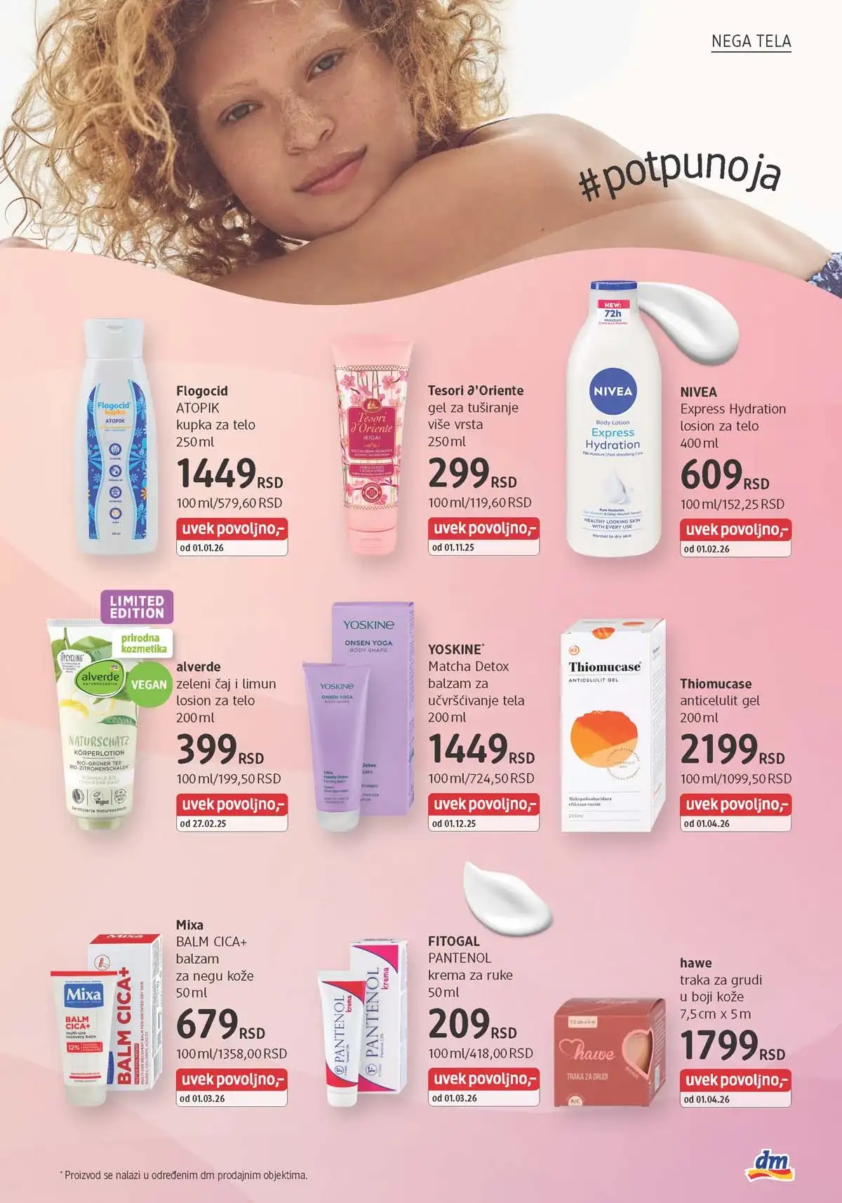 dm katalog akcija Srbija popusti na kozmetiku i negu do 30. aprila 2026. – strana 25