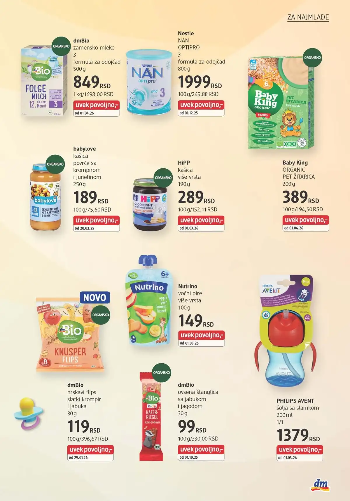 dm katalog akcija Srbija popusti na kozmetiku i negu do 30. aprila 2026. – strana 29