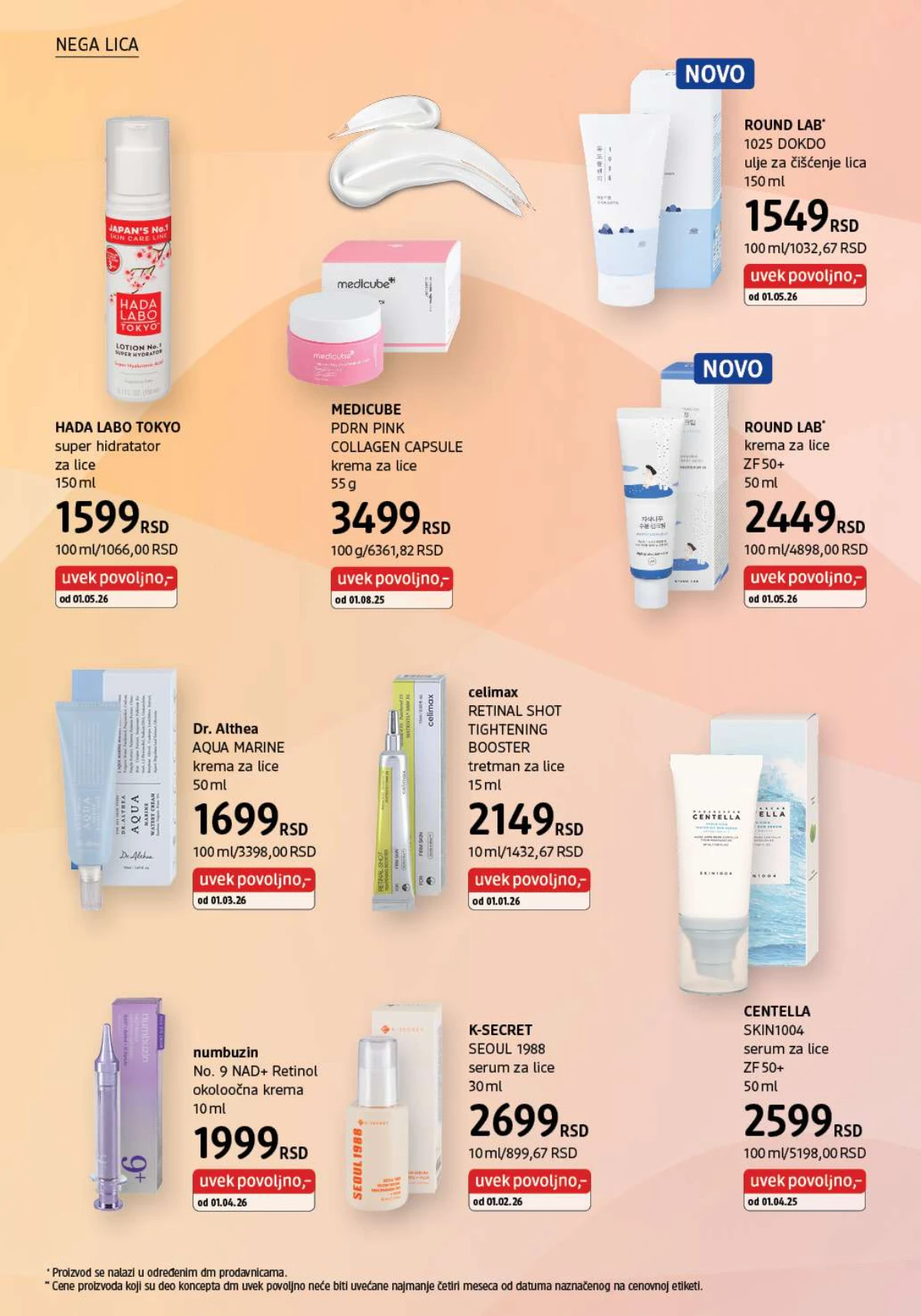 dm katalog akcija Srbija popusti na kozmetiku i negu do 31. maja 2026. – strana 12