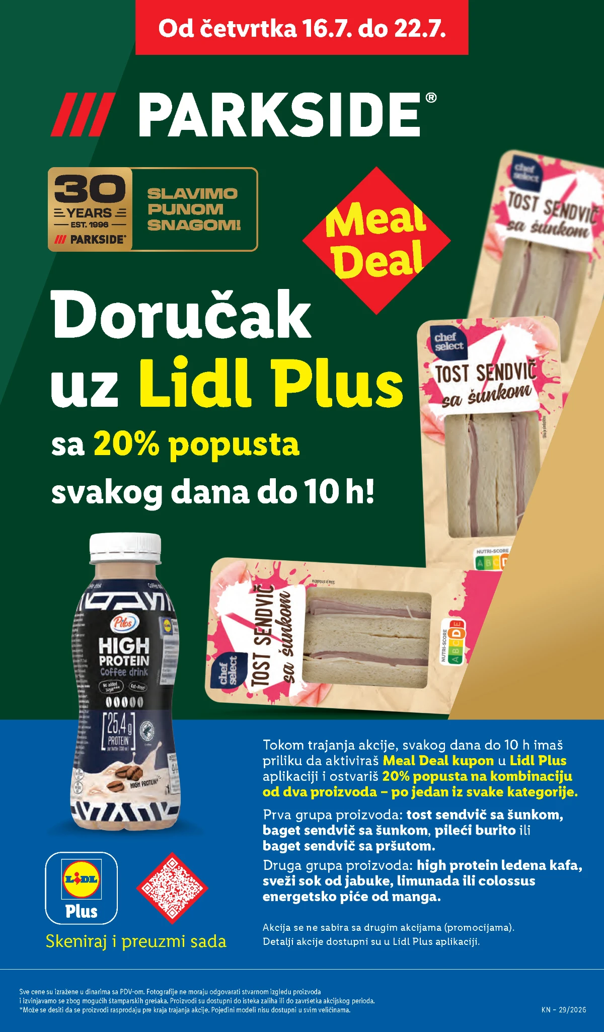 Panirani pileći file, savijače i zamrznuti proizvodi u Lidl ponudi