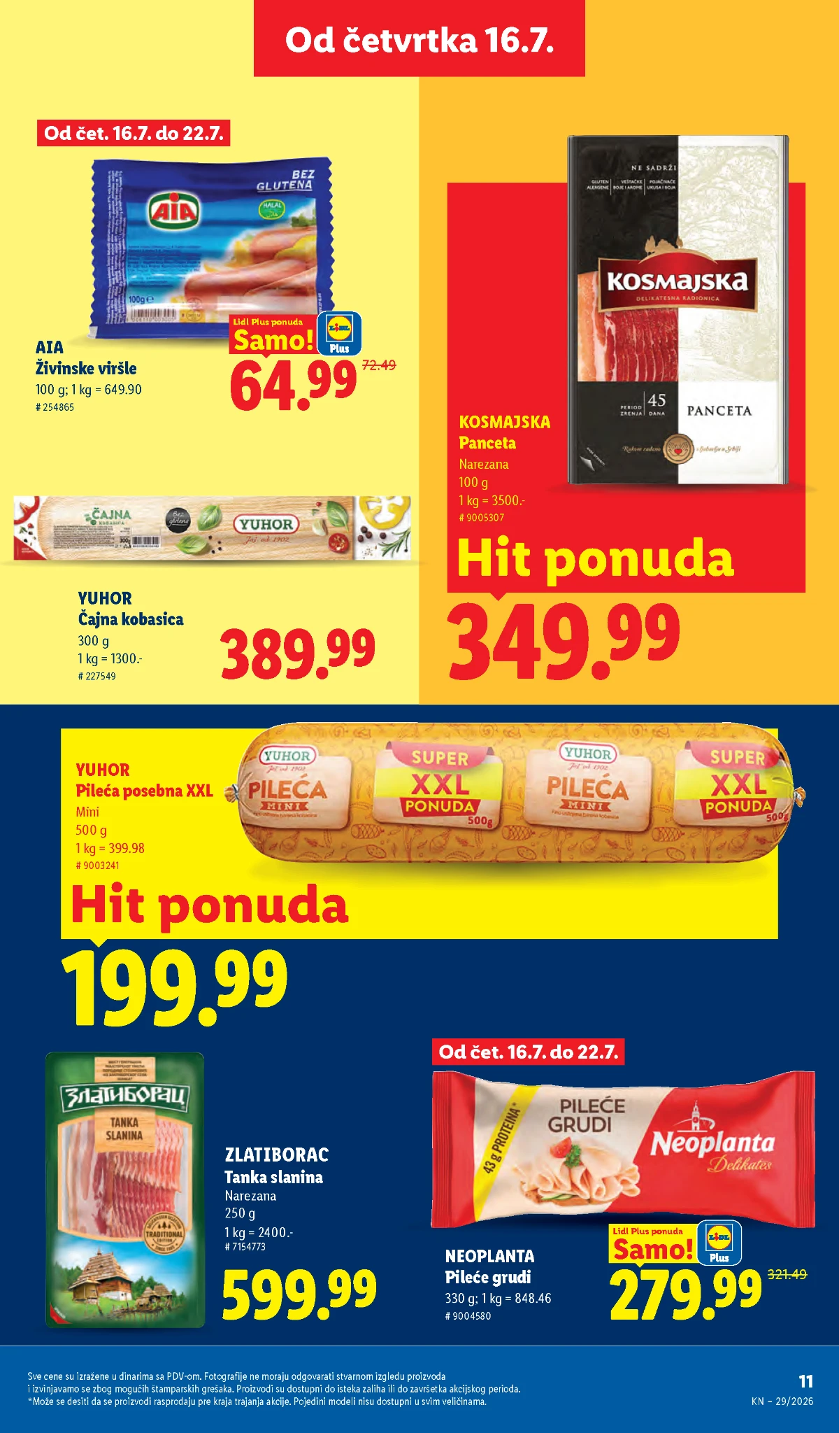Kinder proizvodi, kroasani, Giotto praline i Jaffa keks po akcijskim cenama