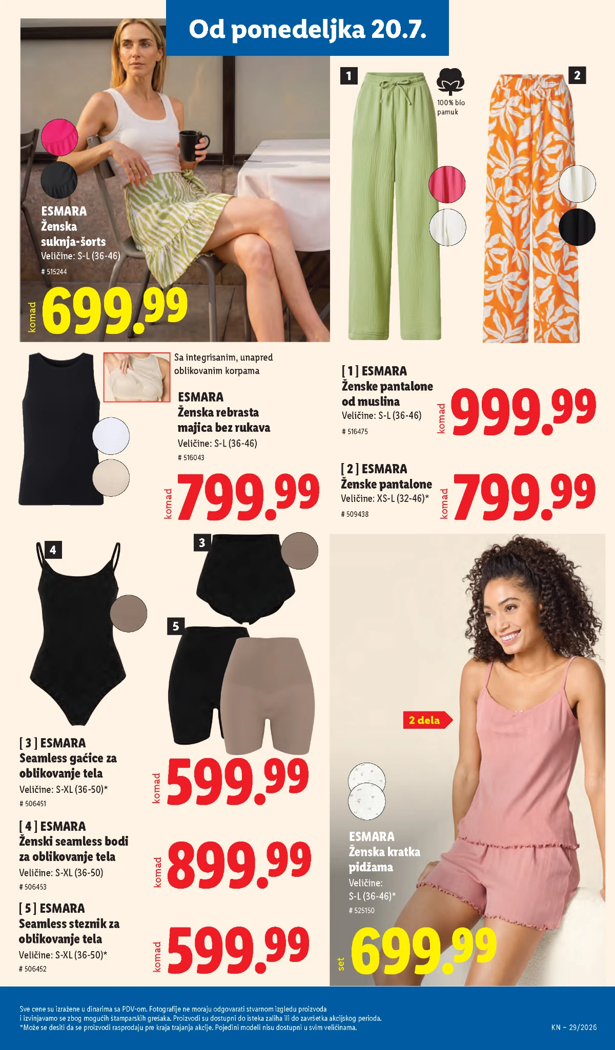 Lidl katalog strana 101 – završne Lidl akcije i sniženja