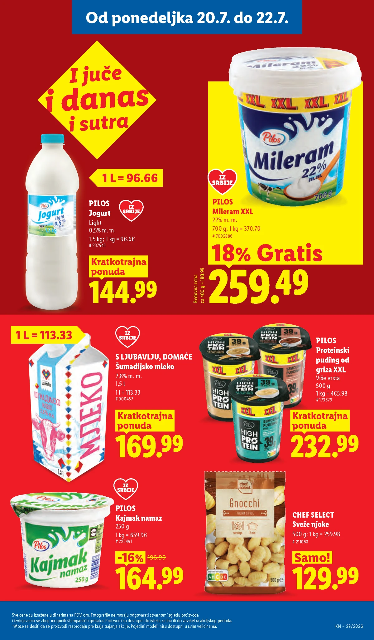 Lidl katalog strana 105 – završne Lidl akcije i sniženja
