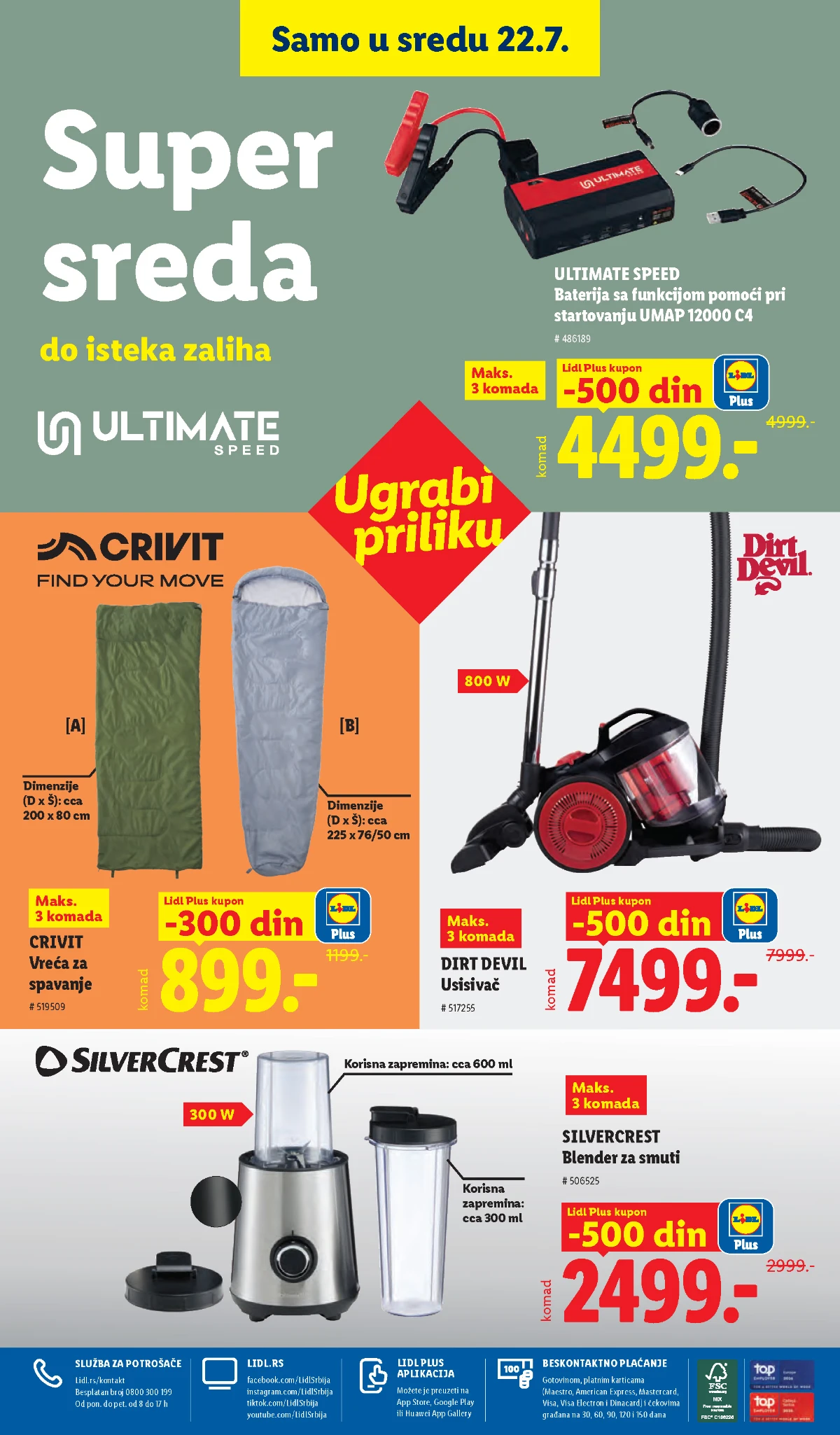 Lidl katalog strana 106 – završne Lidl akcije i sniženja