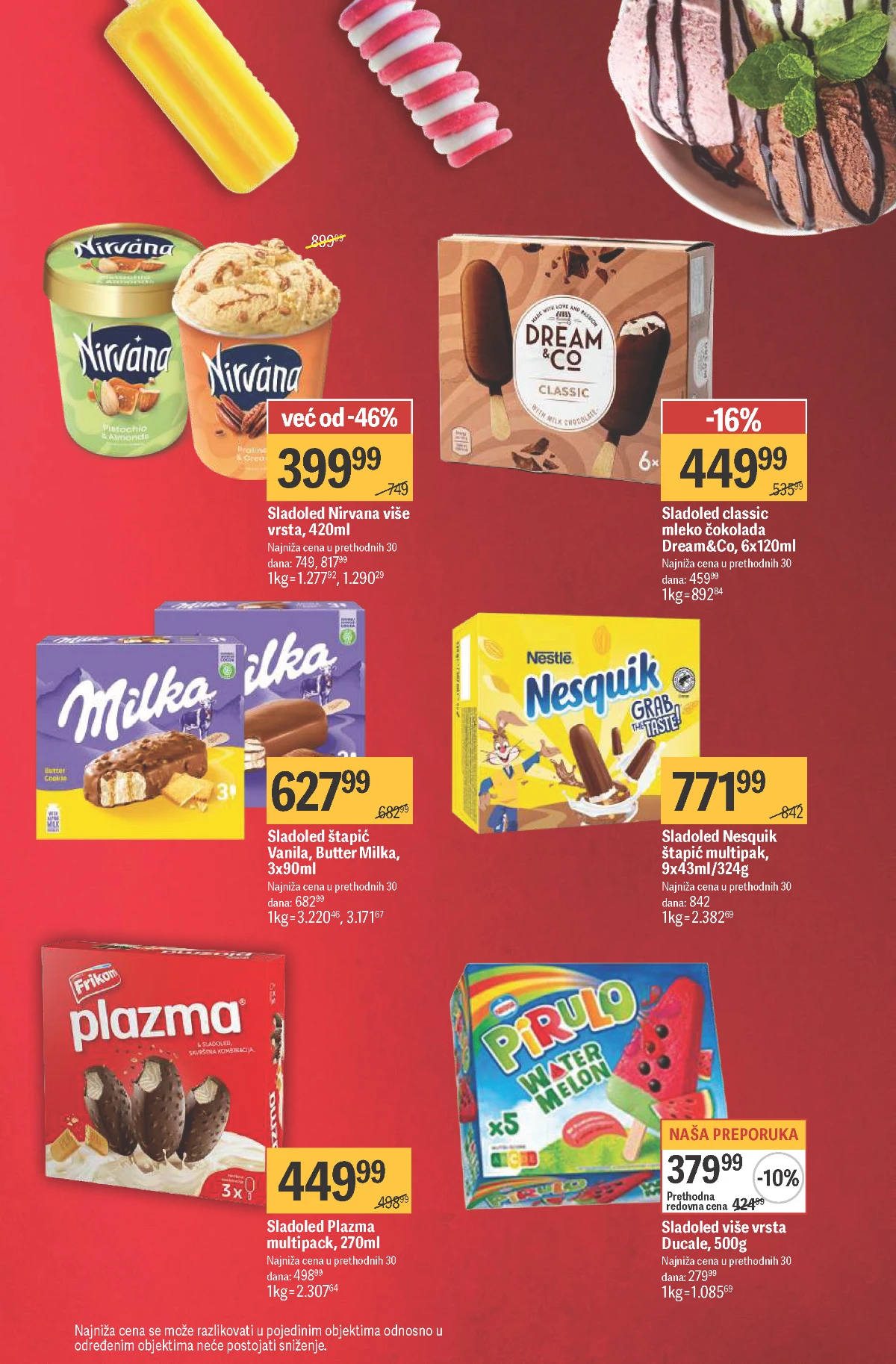 Maxi katalog – multipak sladoledi i letnje akcije
