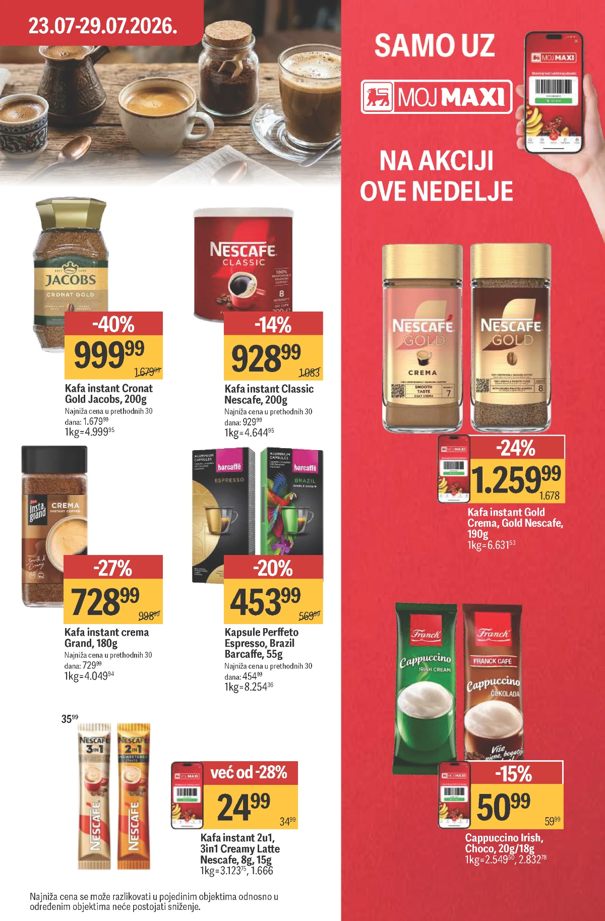 Maxi katalog – proizvodi za svakodnevnu kupovinu