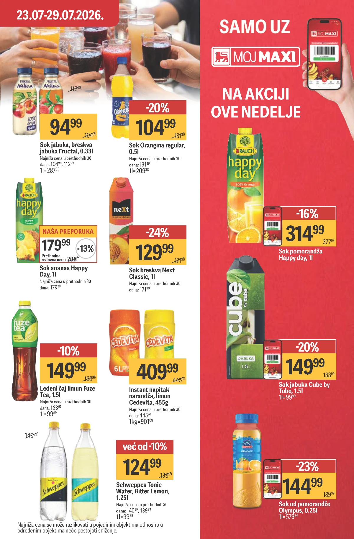 Maxi katalog – akcijske cene za svakodnevnu kupovinu