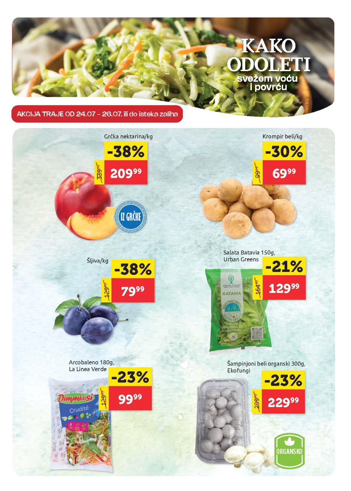 Super VERO katalog – akcija na voće i povrće do 05.08.2026.