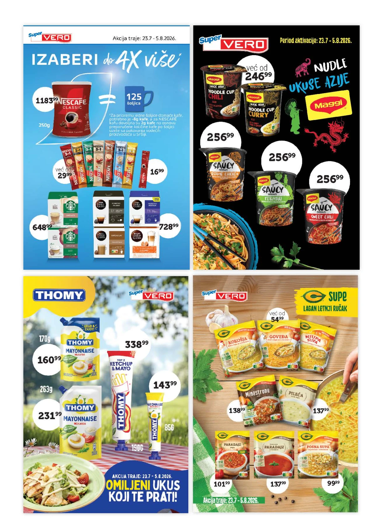 Super VERO katalog – Nescafe, Maggi, Thomy i C supe