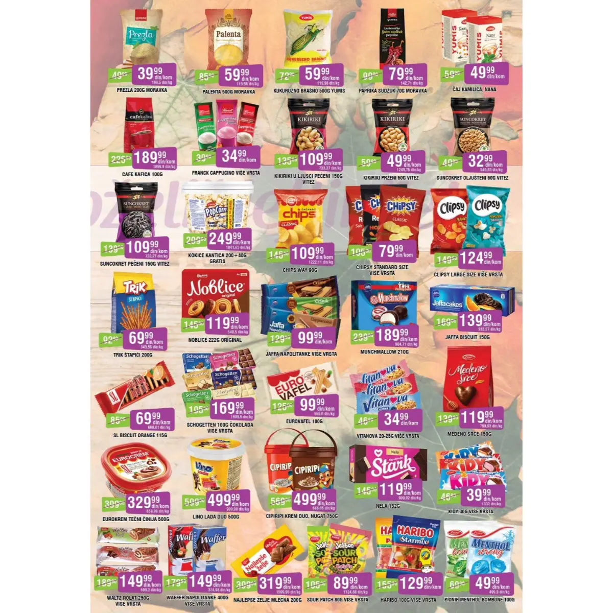 ABC katalog do 13.11.2026. – akcijske cene Chipsy čipsa, Jaffa keksa, Schogetten čokolade, Haribo bombona, kafe i slatkiša