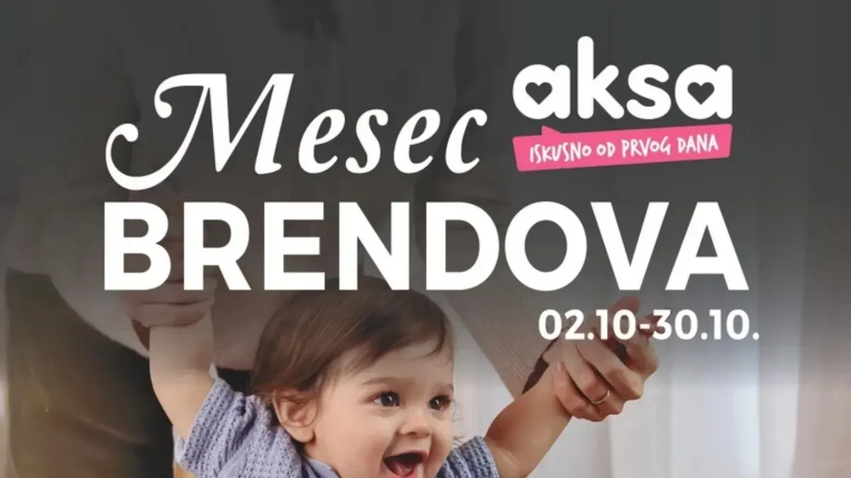 AKSA Mesec brendova od 2. do 30.10.2026. – naslovna strana sa Pampers Pants pelenama i ponudom uz loyalty karticu