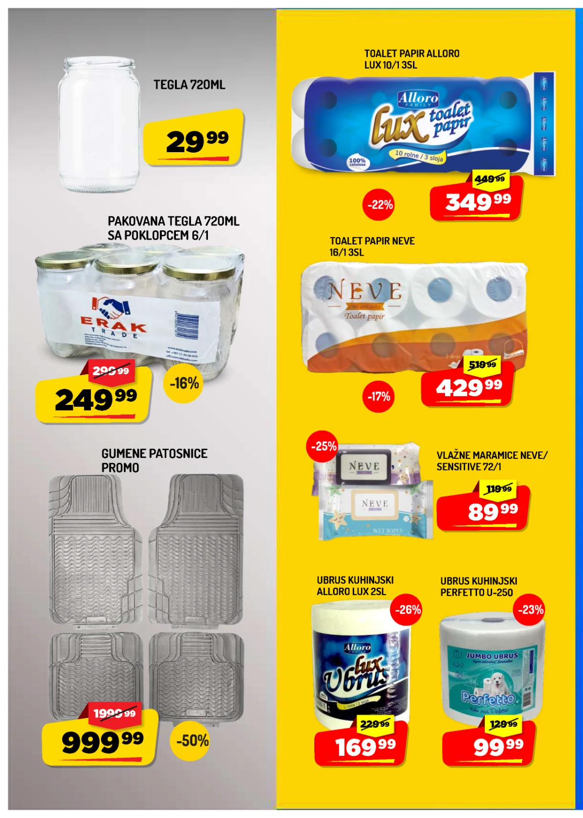 Aman katalog strana 10 – toalet papir, ubrusi, tegle i proizvodi za domaćinstvo na akciji.