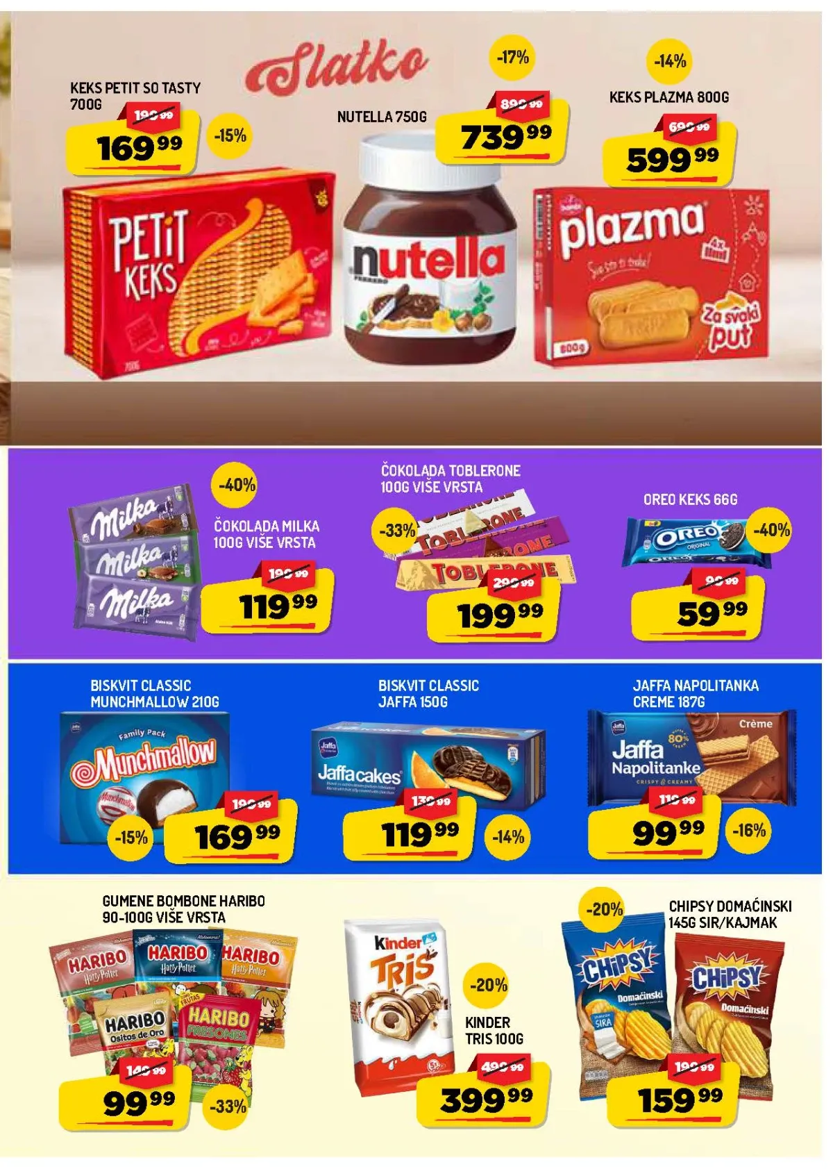 AMAN katalog do 13.08.2026. – Nutella, Plazma, Milka, Oreo, Jaffa i slatkiši na akciji