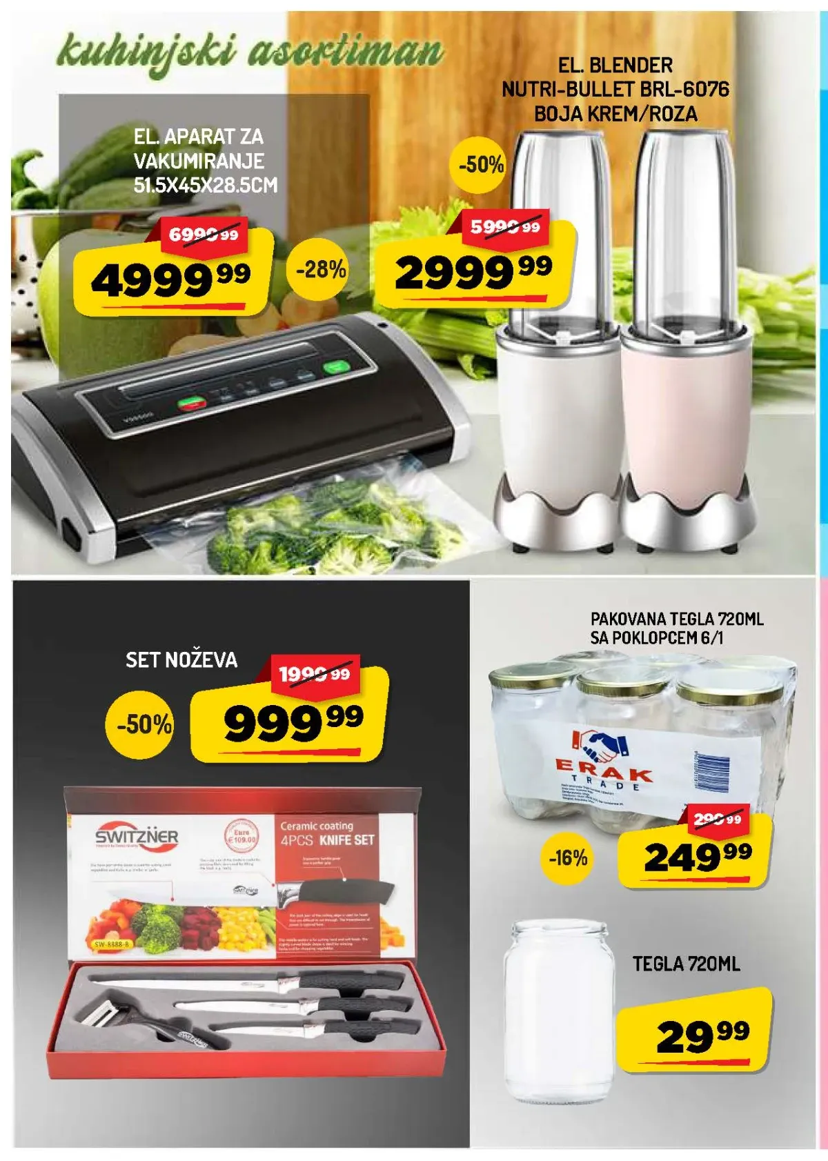 AMAN katalog do 13.08.2026. – blender, aparat za vakumiranje, set noževa i tegle