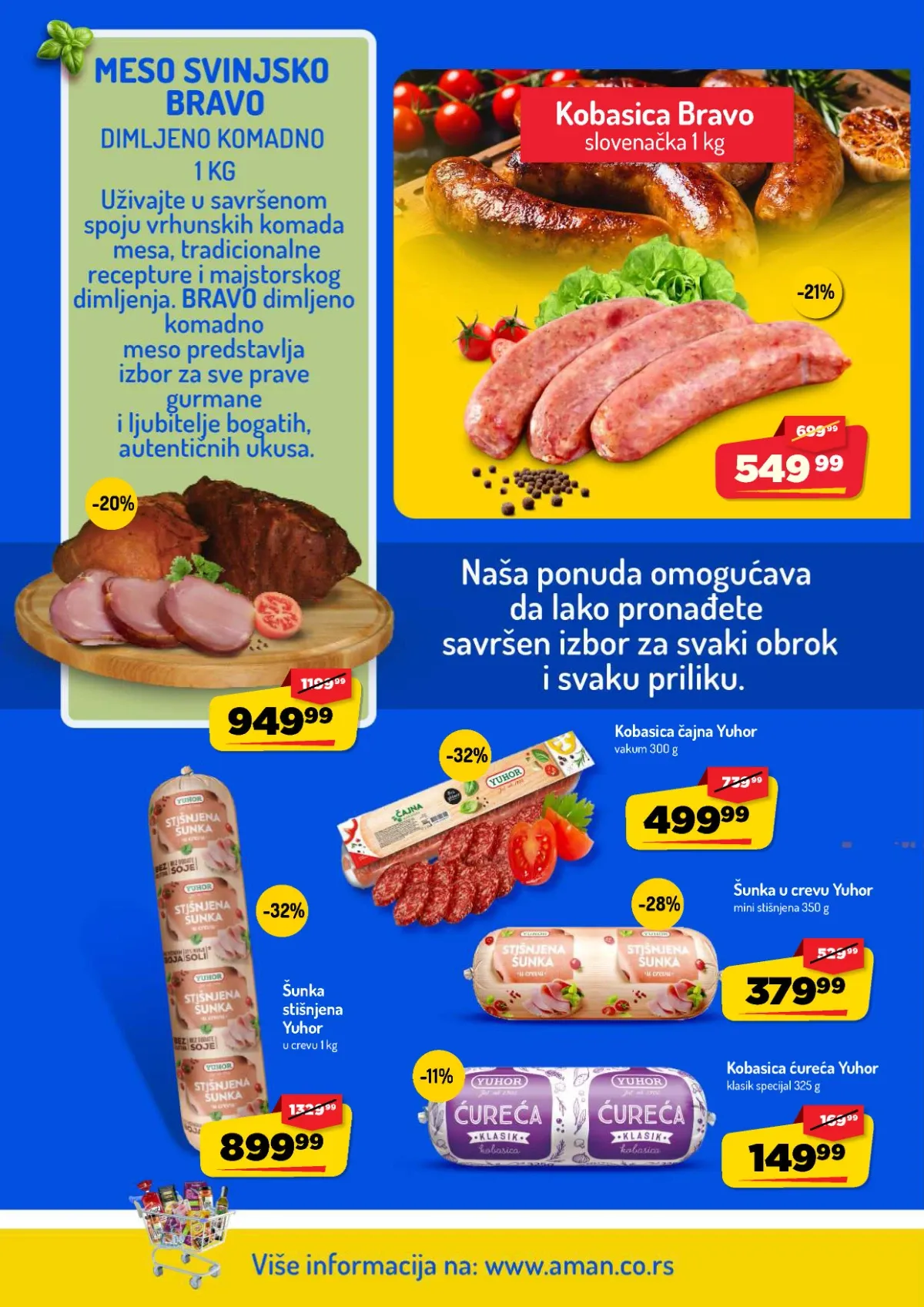 AMAN katalog do 13.09.2026. – Yuhor stišnjena šunka i čajna kobasica na akciji