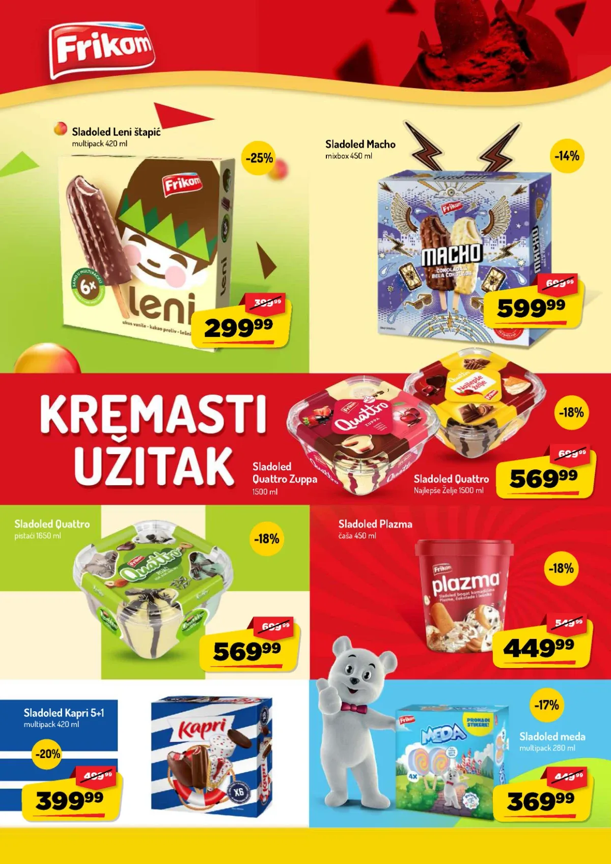 AMAN katalog do 13.09.2026. – Leni sladoled na štapiću i Kapri multipakovanje na akciji