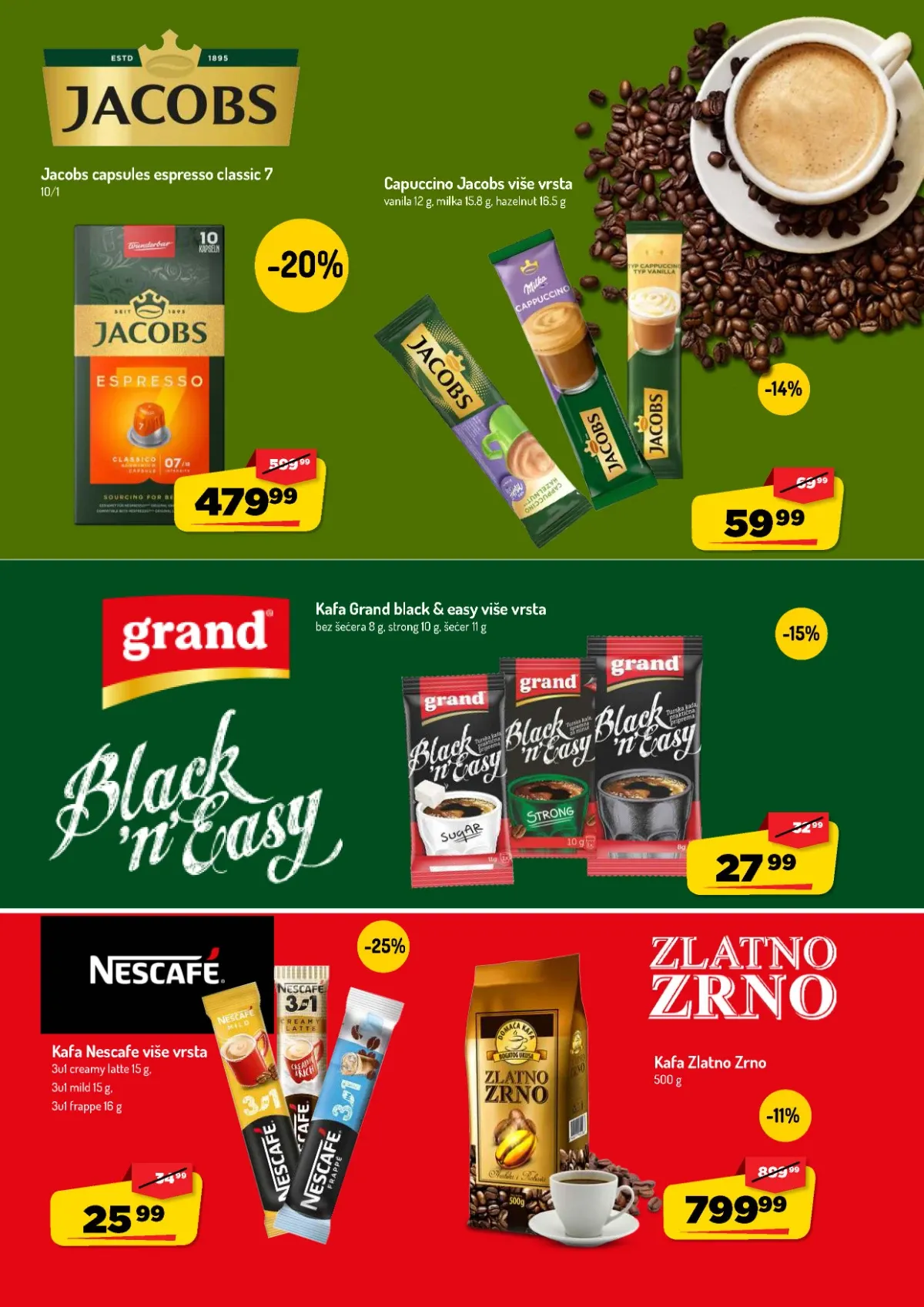 AMAN katalog do 13.09.2026. – Nescafe instant kafa i Jacobs kapsule na akciji