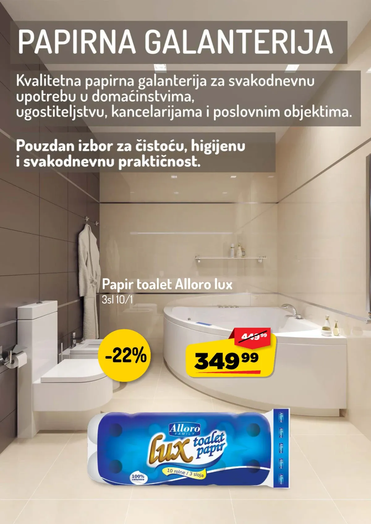 AMAN katalog do 13.09.2026. – Alloro Lux troslojni toalet papir na akciji