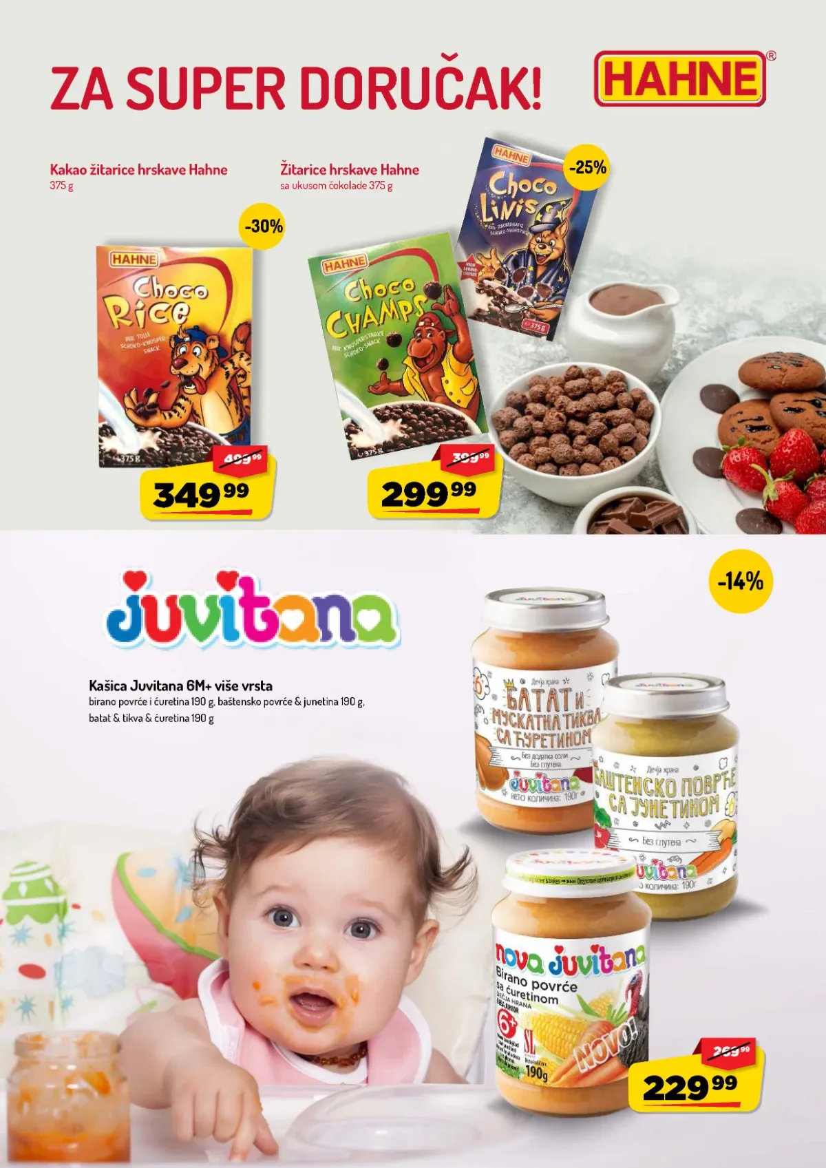 AMAN katalog do 13.09.2026. – Hahne hrskave žitarice i Juvitana kašice za bebe na akciji