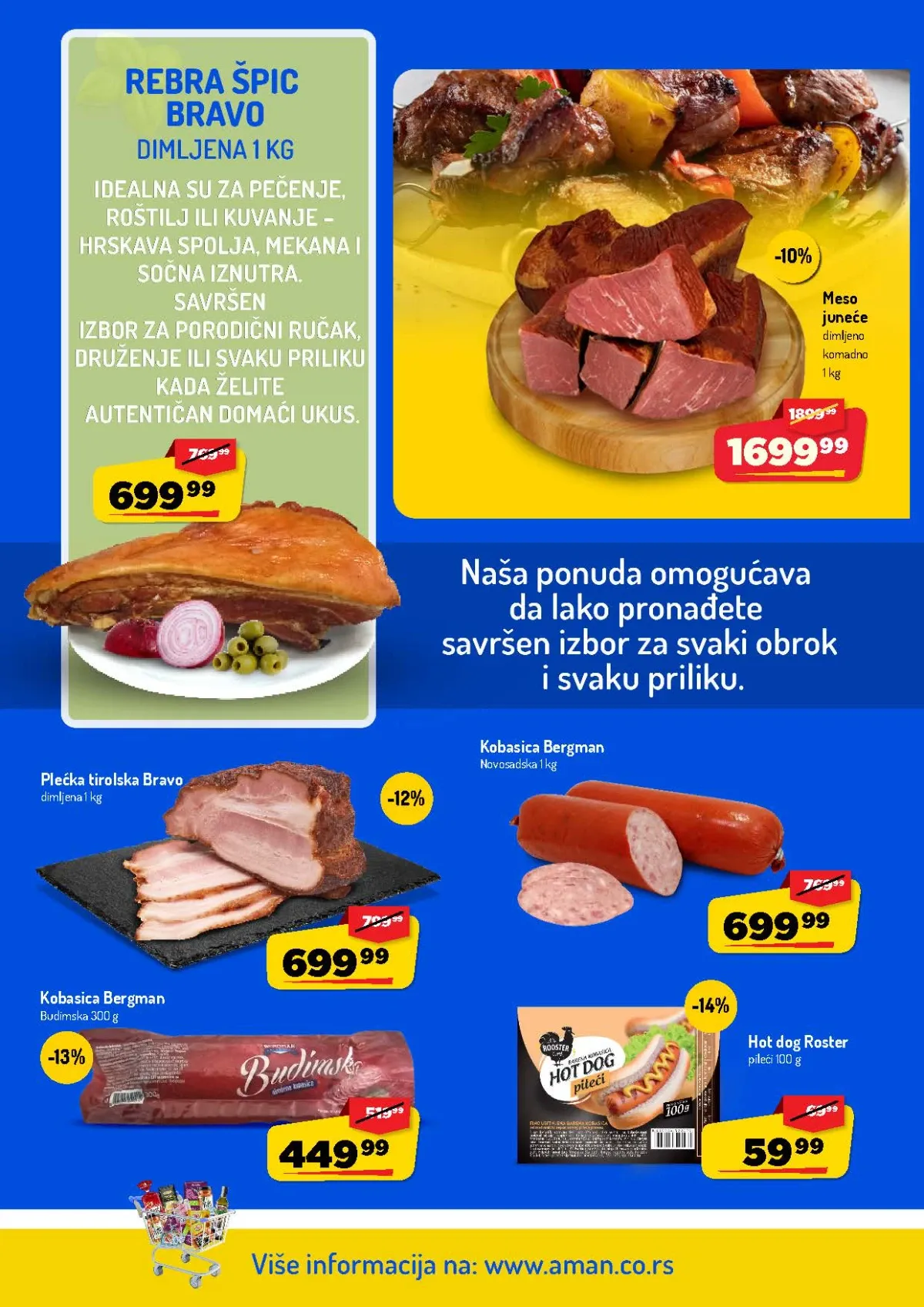 AMAN katalog do 27.09.2026. – dimljeno juneće meso, tirolska plećka i kobasice