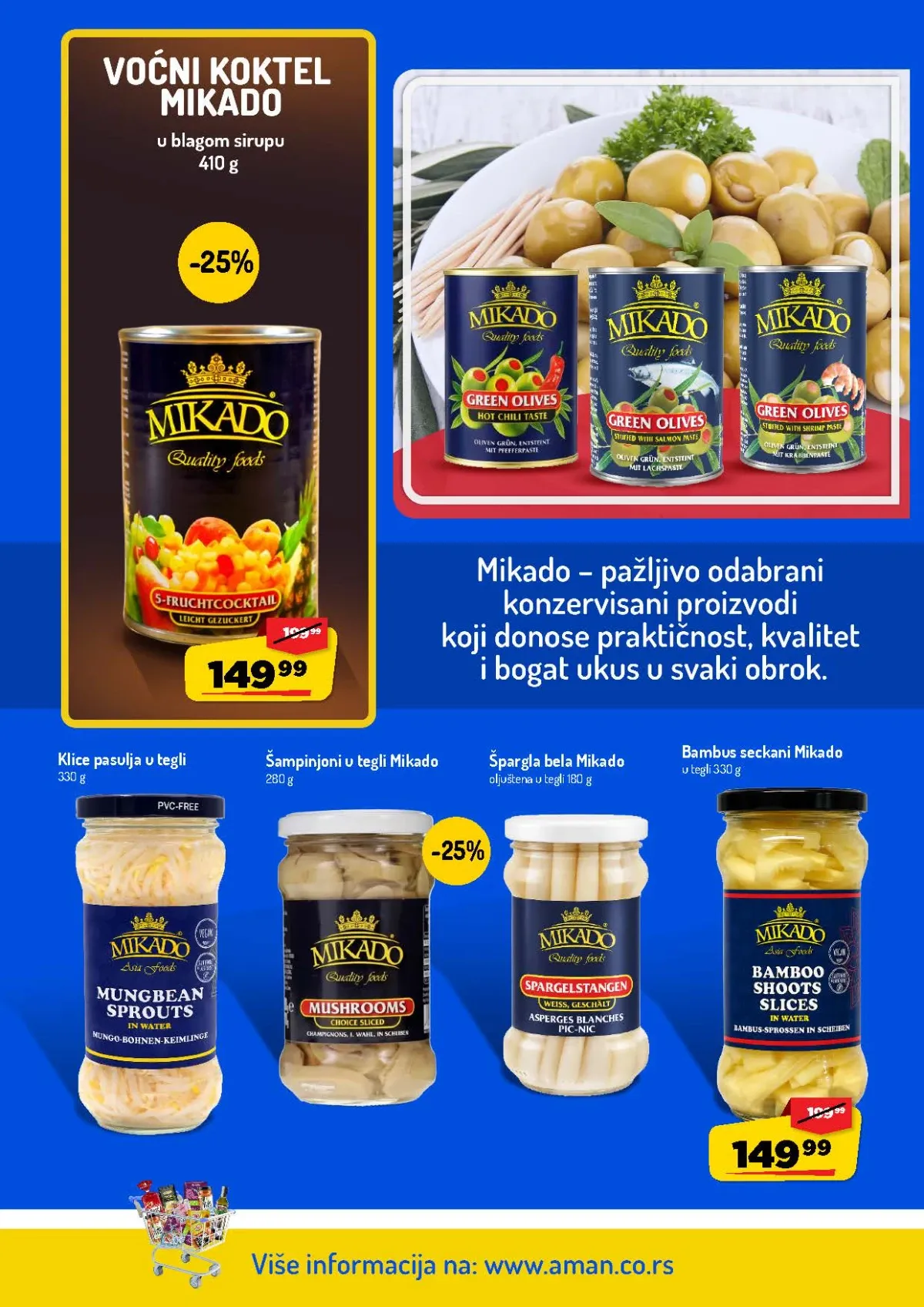 AMAN katalog – Mikado bambus, špargla, šampinjoni i klice pasulja