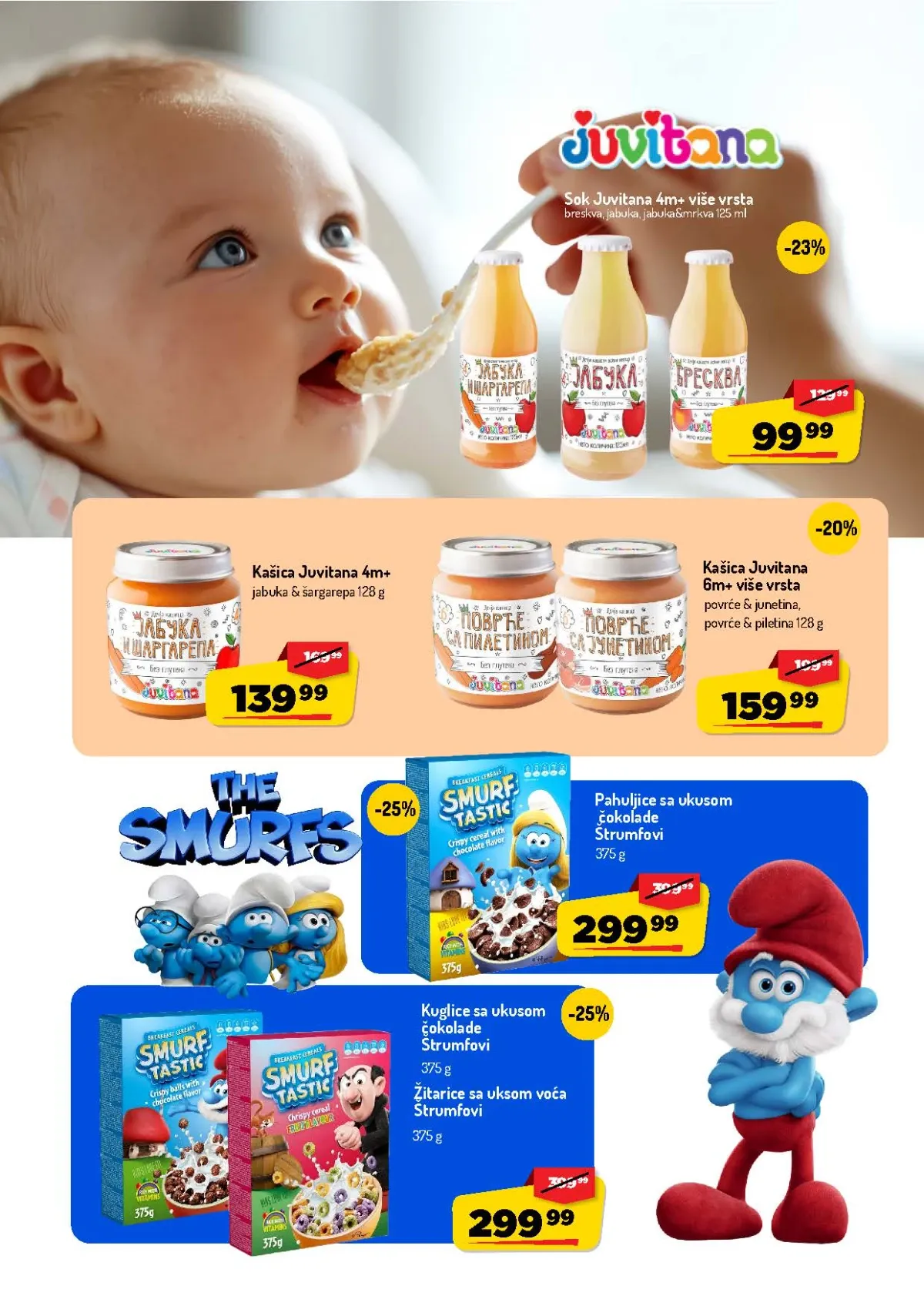 AMAN katalog – Juvitana kašice i Štrumfovi pahuljice