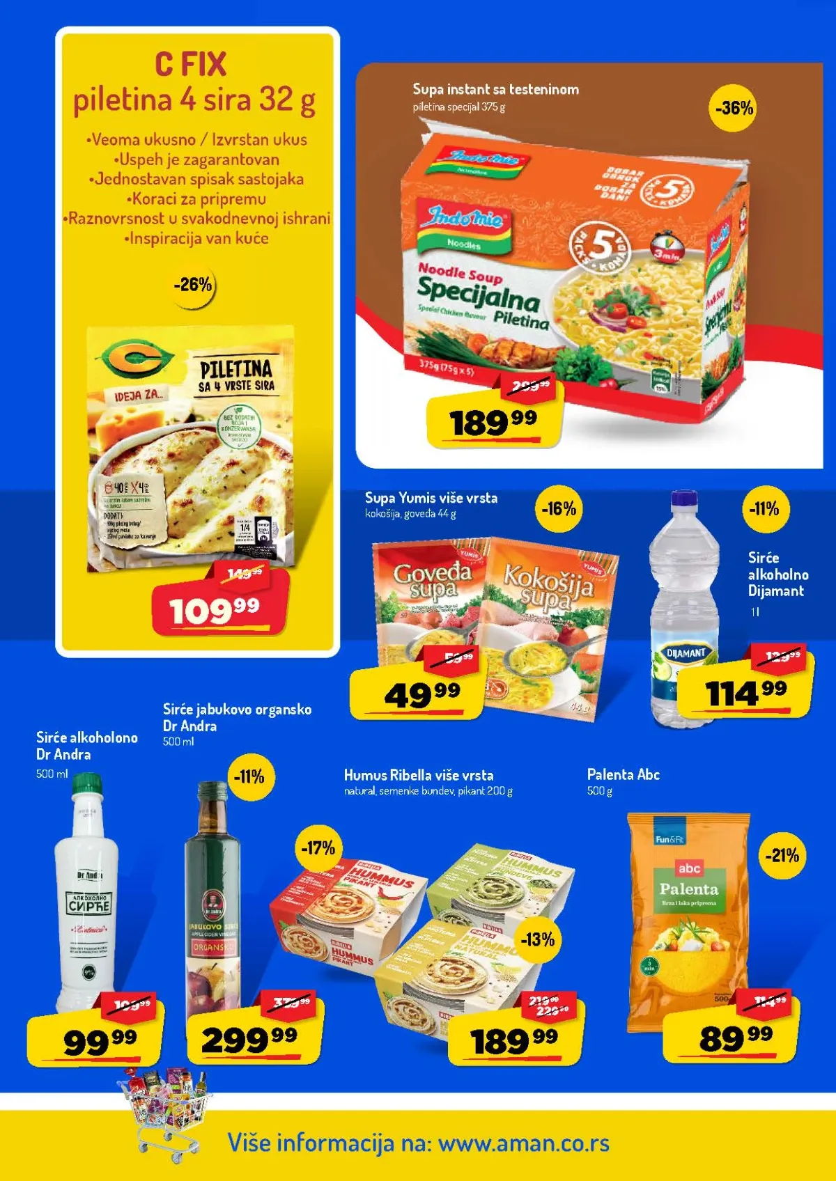 AMAN katalog – supe, sirće, humus i palenta