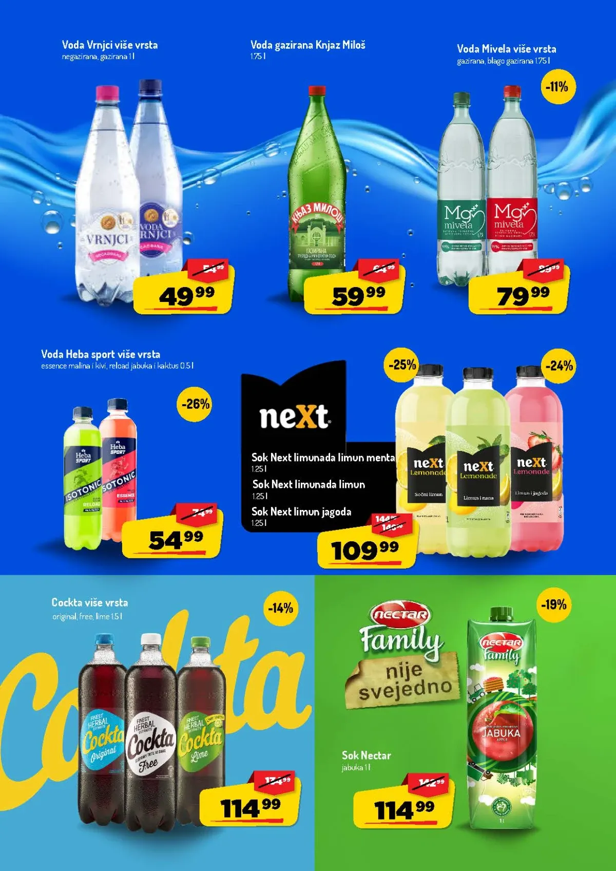 AMAN katalog – voda, sokovi, limunada i Cockta
