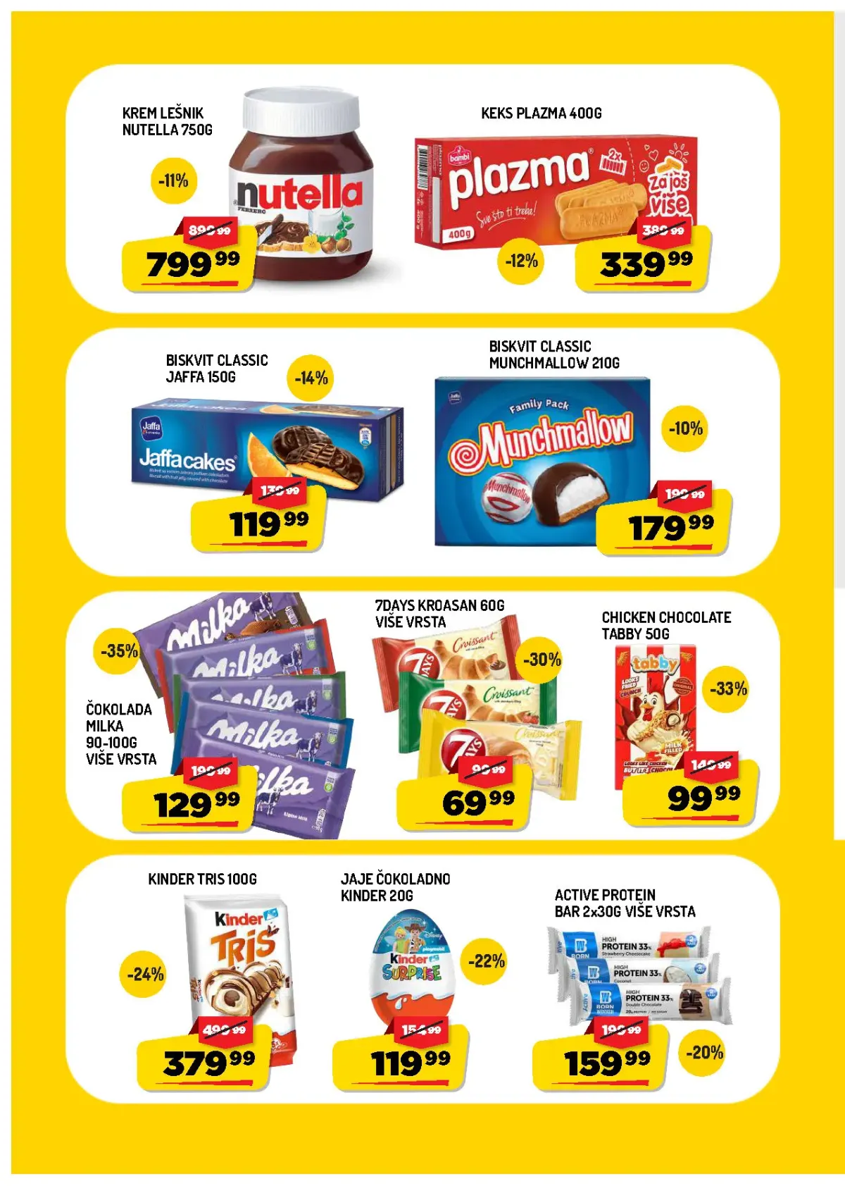AMAN katalog 02–08.10.2026. – Milka, Plazma, Nutella, Jaffa i slatkiši na akciji