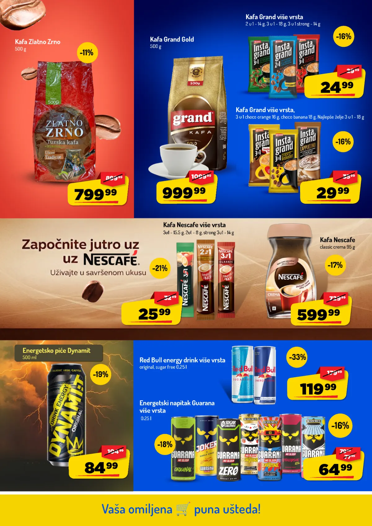 AMAN katalog do 25.10.2026. – kafa i energetska pića AMAN katalog, strana 24 – Grand i Nescafé kafa, Dynamit, Guarana i Red Bull
