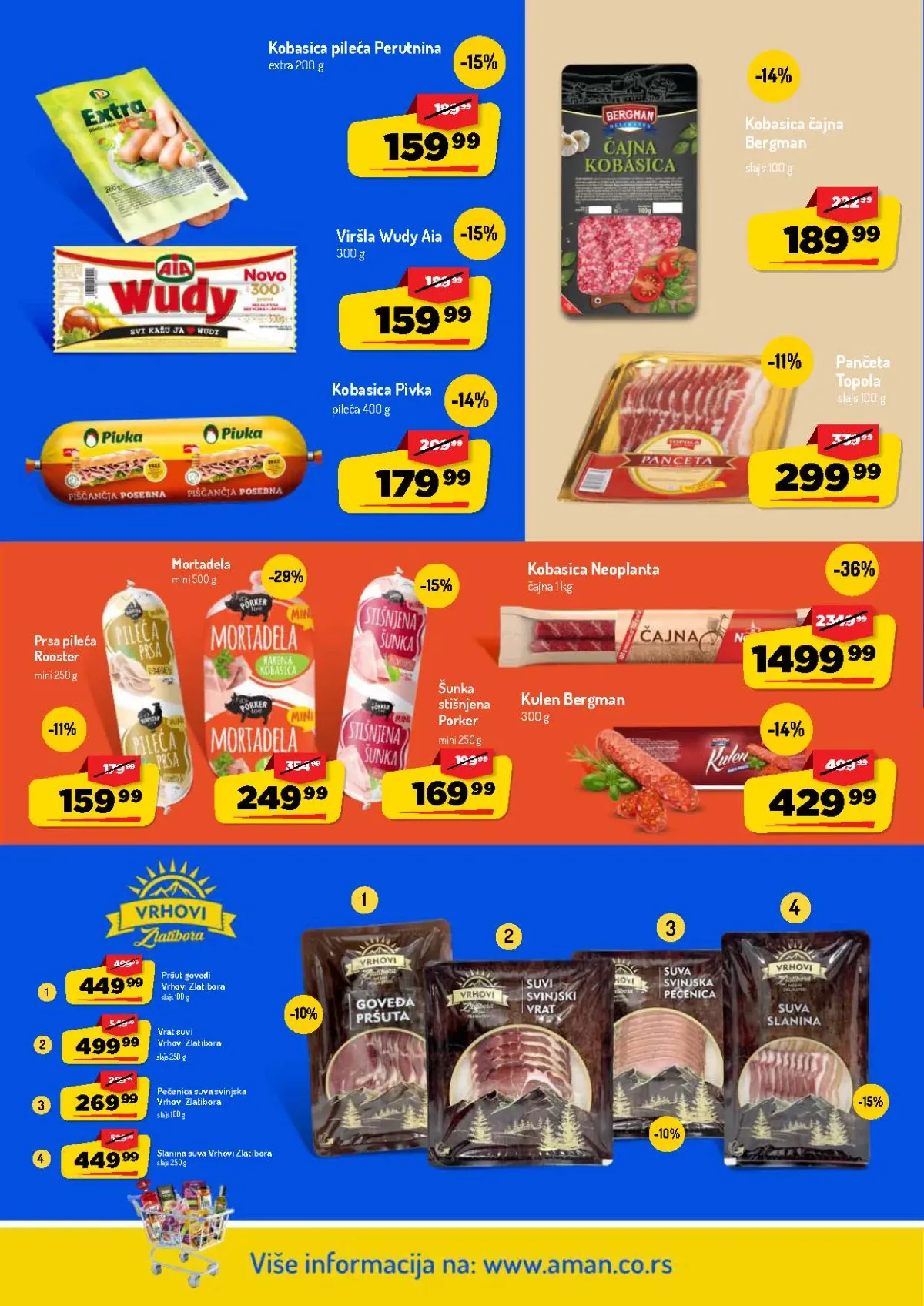 AMAN katalog do 16.08.2026. – Neoplanta čajna kobasica, pančeta, kulen, pršut i suhomesnati proizvodi