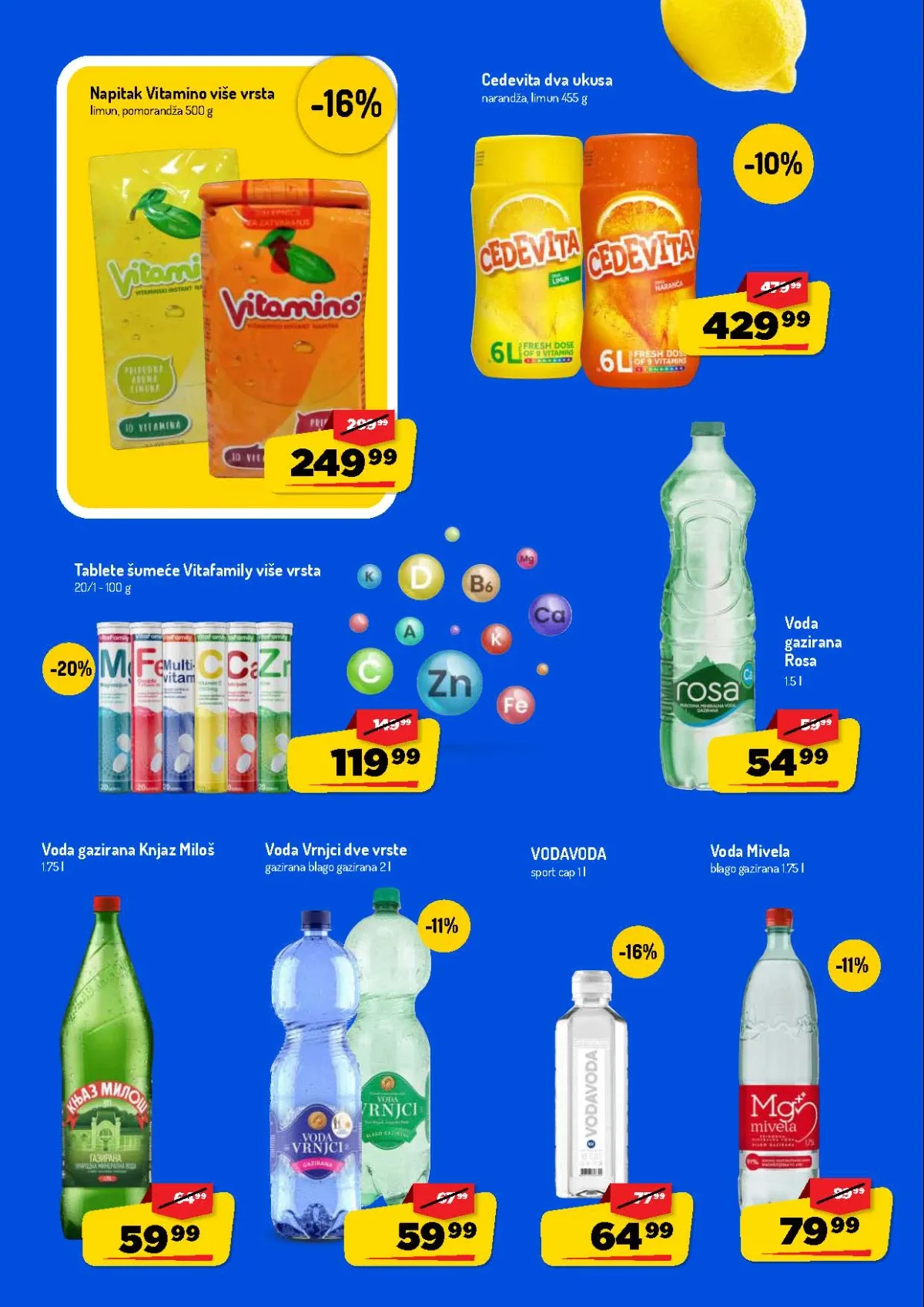 AMAN katalog do 16.08.2026. – Cedevita, Vitamino, Rosa, Mivela i Knjaz Miloš na akciji