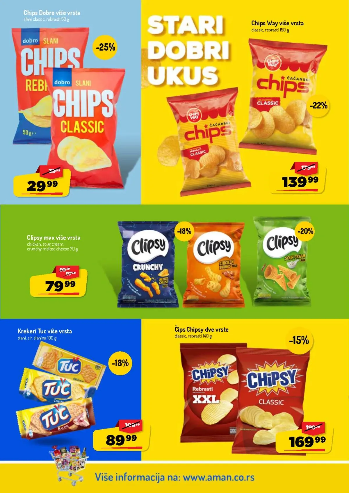 AMAN katalog do 16.08.2026. – Chips Way, Chipsy, Tuc i grickalice na akciji