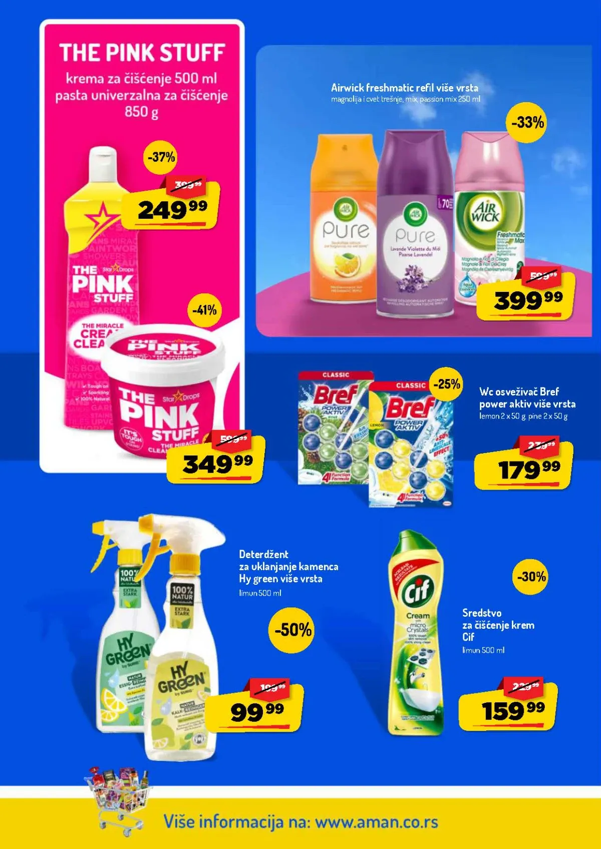AMAN katalog do 16.08.2026. – Bref, Cif, Air Wick i sredstva za čišćenje na akciji