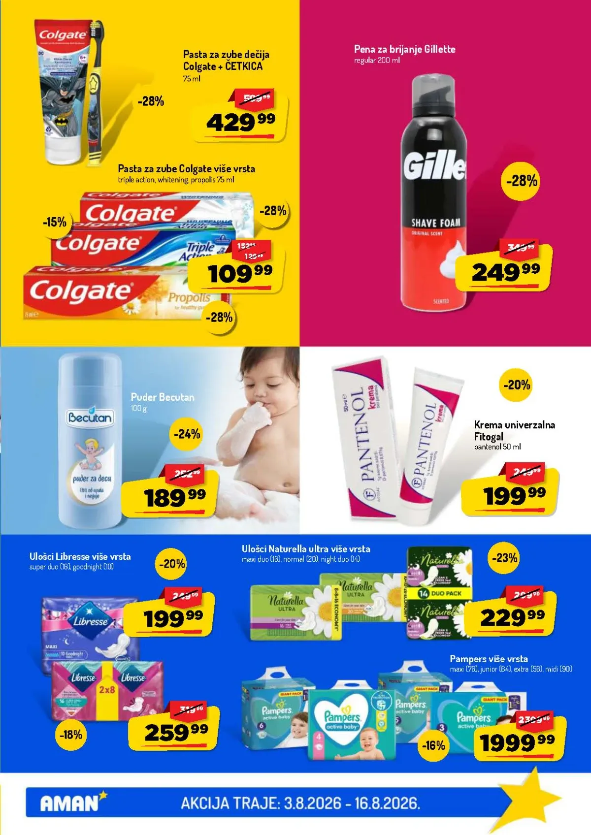 AMAN katalog do 16.08.2026. – akcijske ponude za svakodnevnu kupovinu