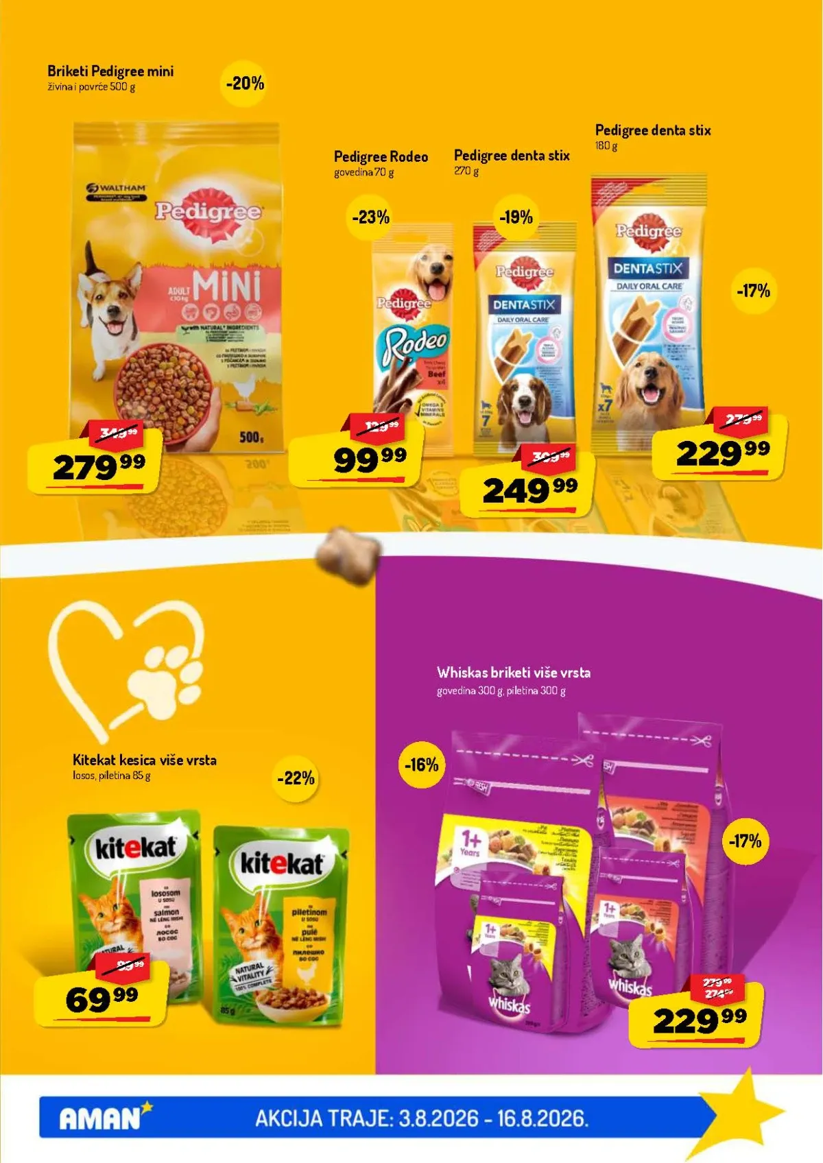 AMAN katalog do 16.08.2026. – završne akcijske ponude i dodatne uštede za svakodnevnu kupovinu