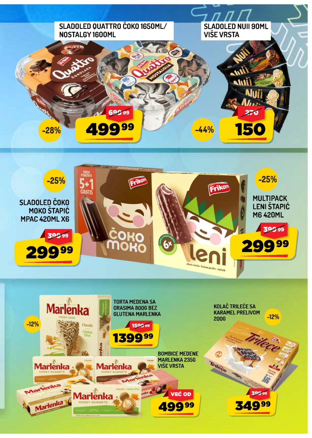 Aman katalog do 20.08.2026. – Frikom i Nuii sladoledi i slatkiši na akciji