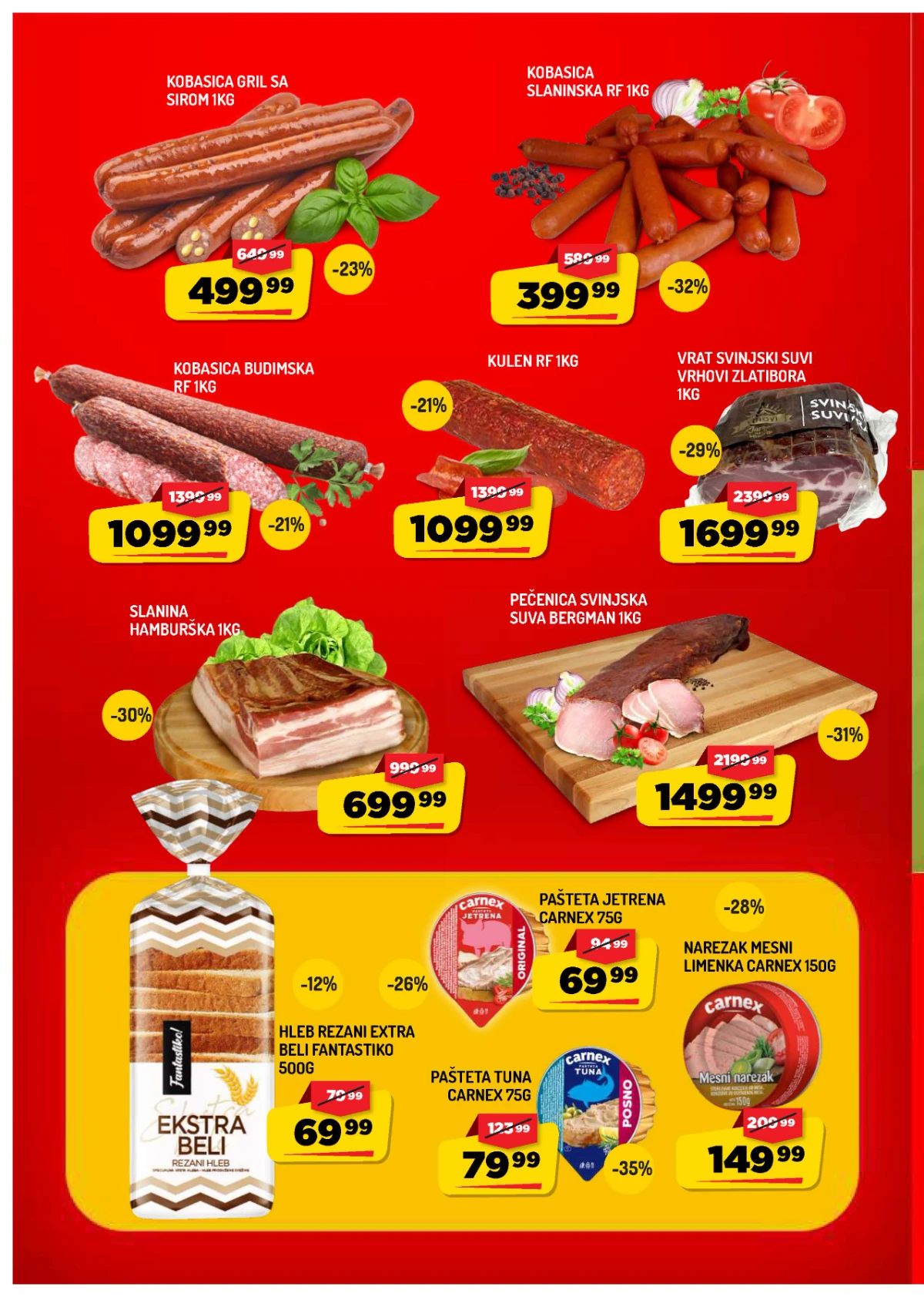 Aman katalog do 20.08.2026. – suhomesnati proizvodi i Carnex proizvodi na akciji