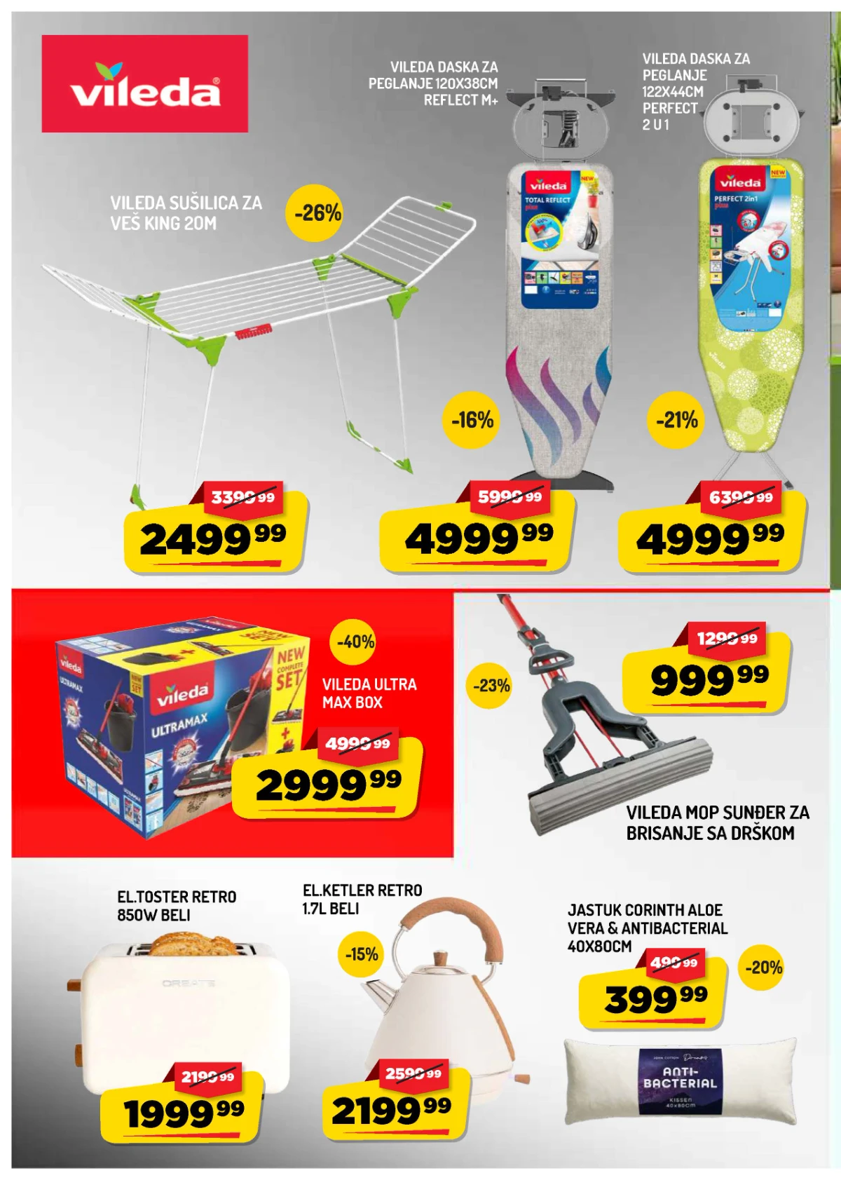 Aman katalog do 20.08.2026. – Vileda proizvodi i oprema za domaćinstvo na akciji