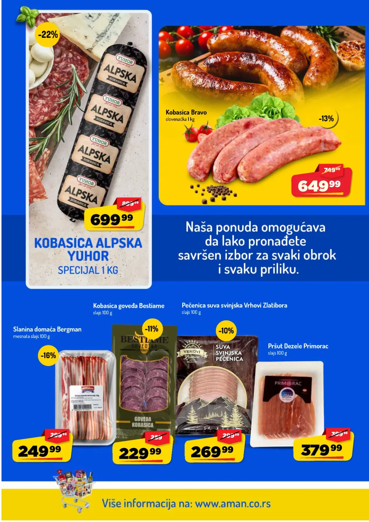 AMAN katalog – strana 2 AMAN katalog do 11.10.2026. – strana 2, suhomesnati proizvodi i kobasice