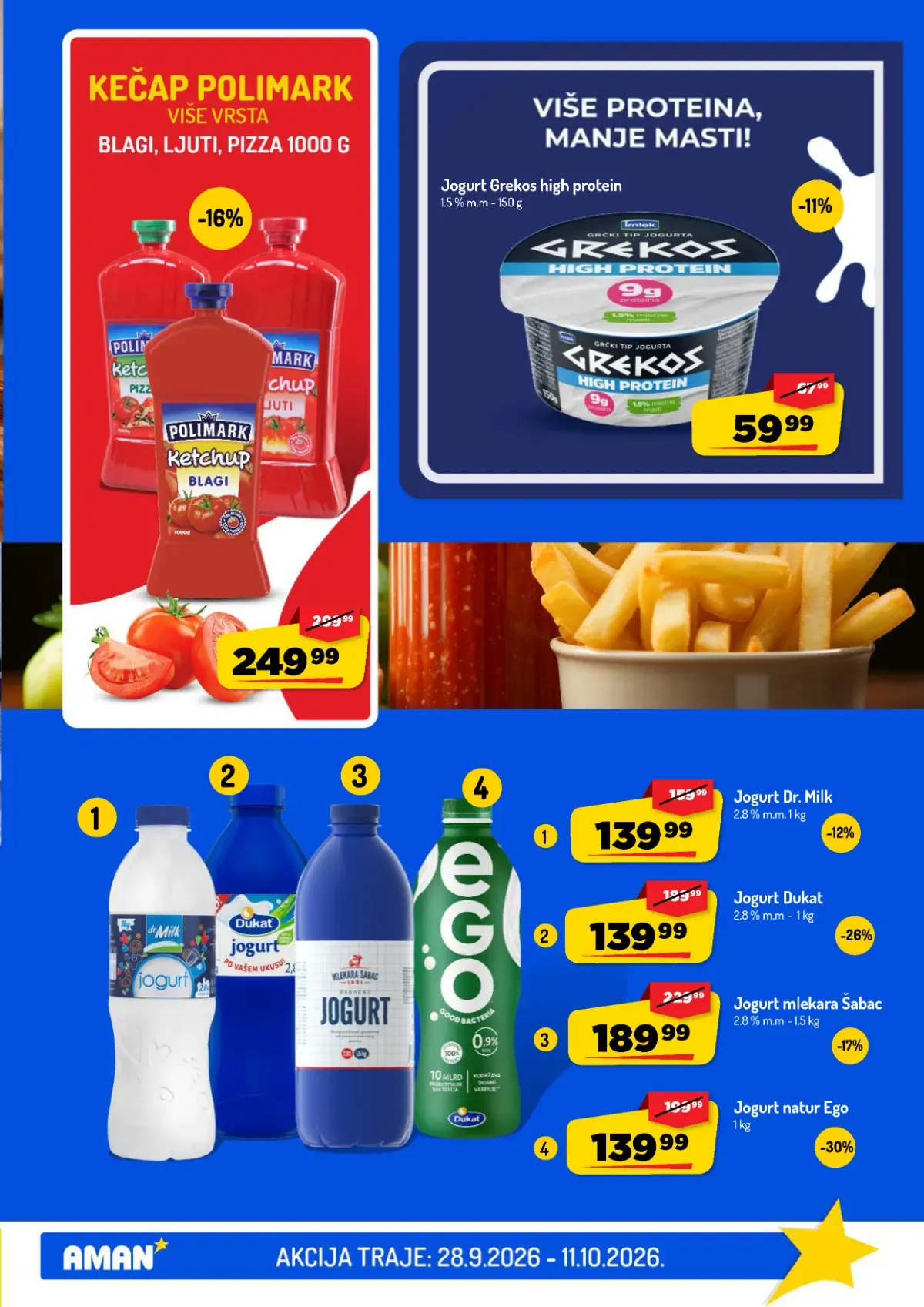 AMAN katalog – strana 13 AMAN katalog do 11.10.2026. – strana 13, jogurti